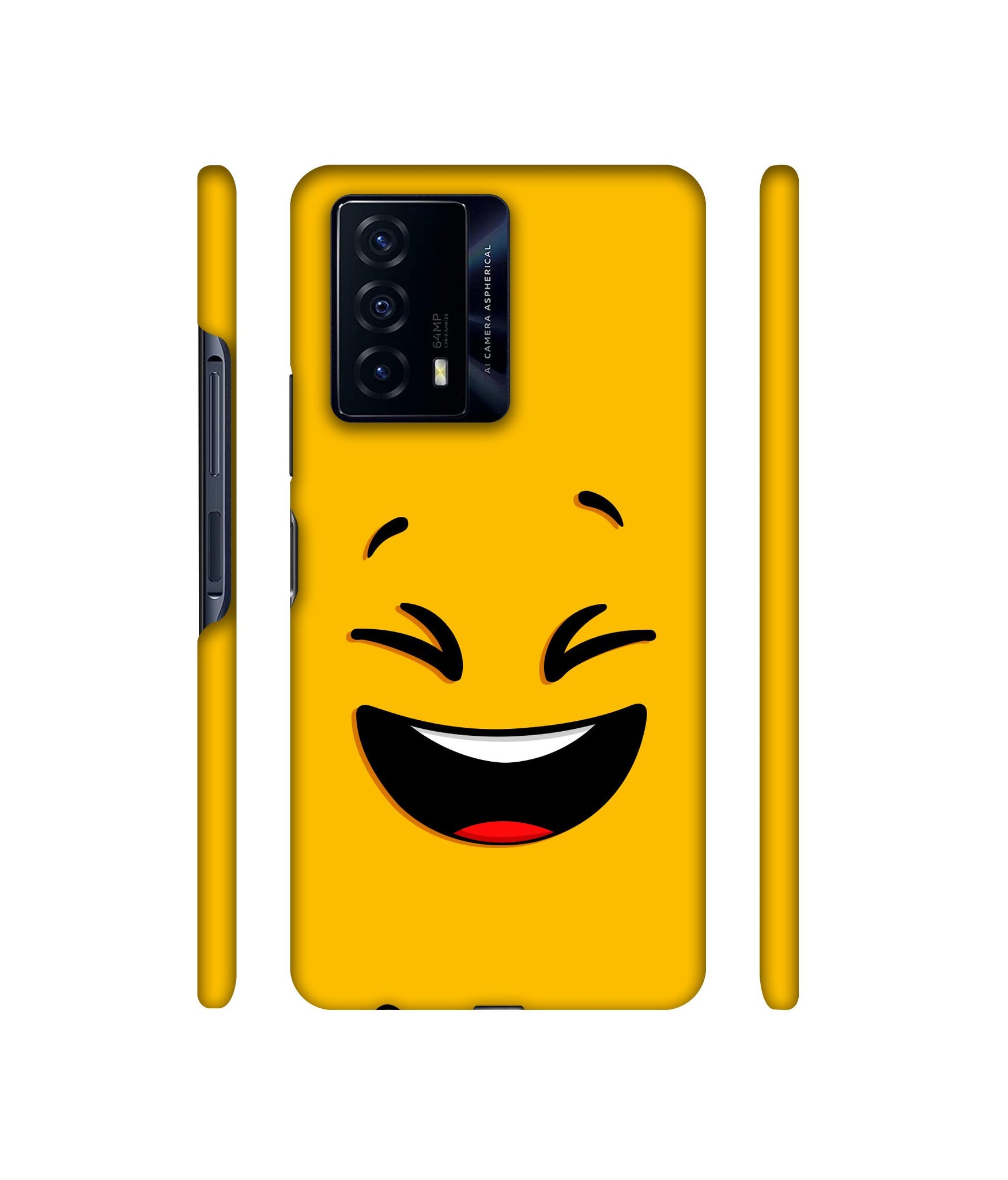 Smile Face Designer Hard Back Cover for iQOO Z5 5G