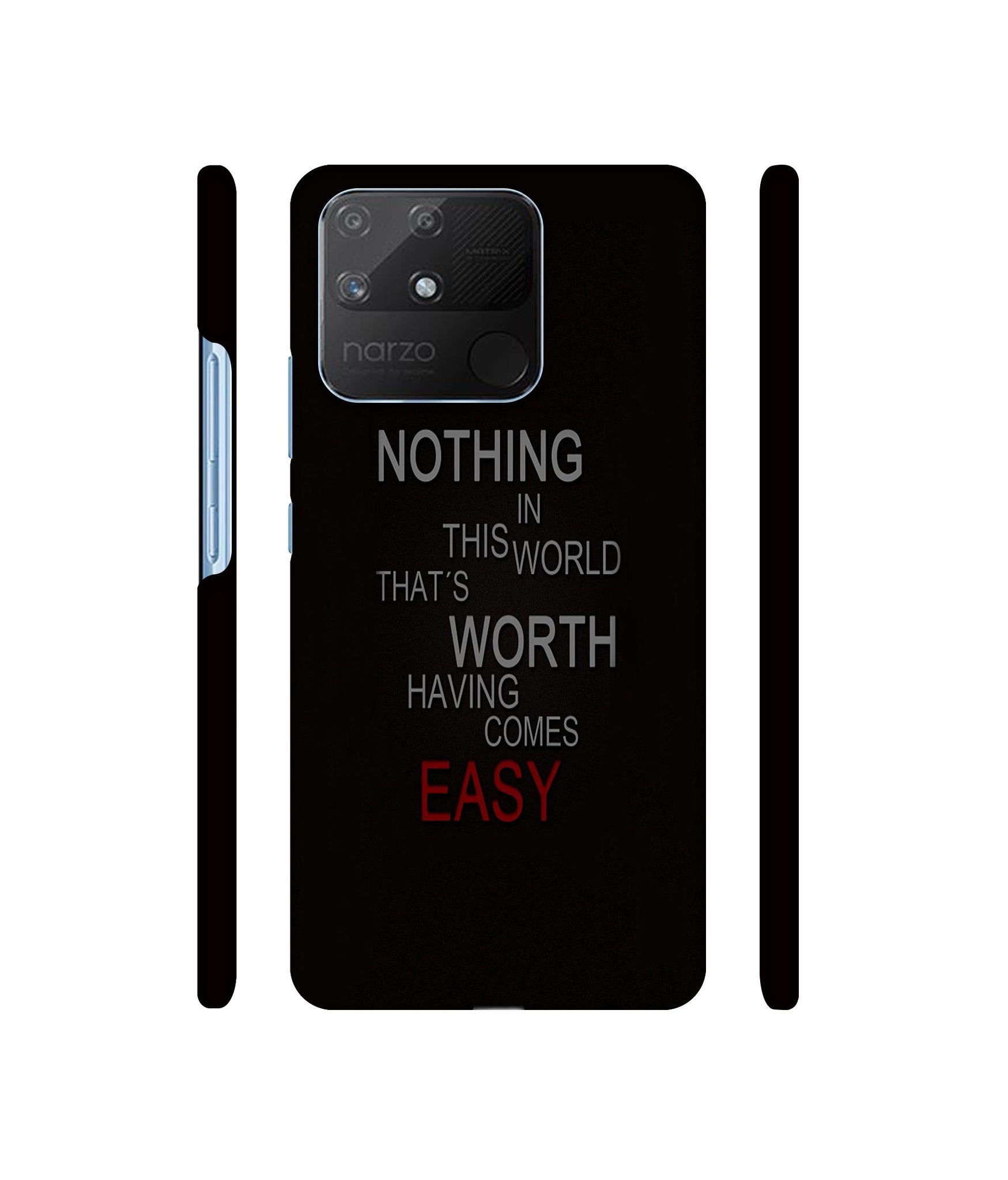 Life Quotes Designer Hard Back Cover for Realme Narzo 50A