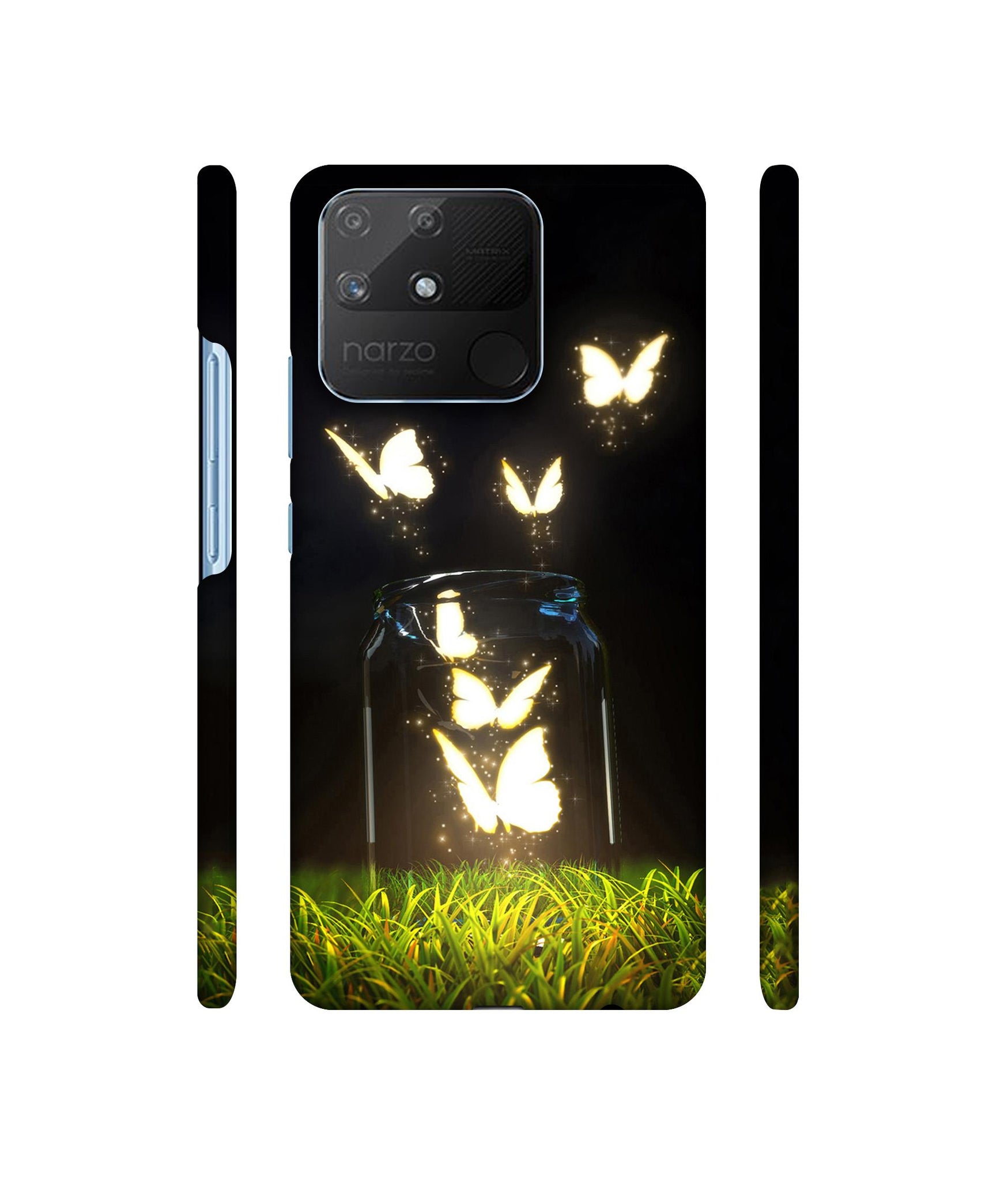 Butterfly Designer Hard Back Cover for Realme Narzo 50A