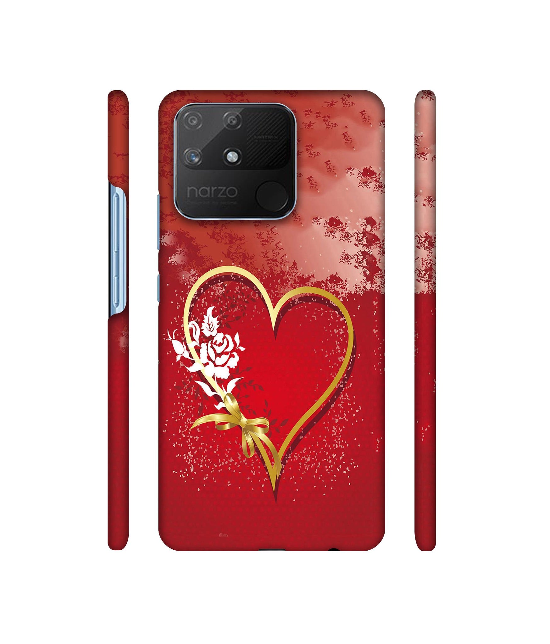 Love Rose Designer Hard Back Cover for Realme Narzo 50A