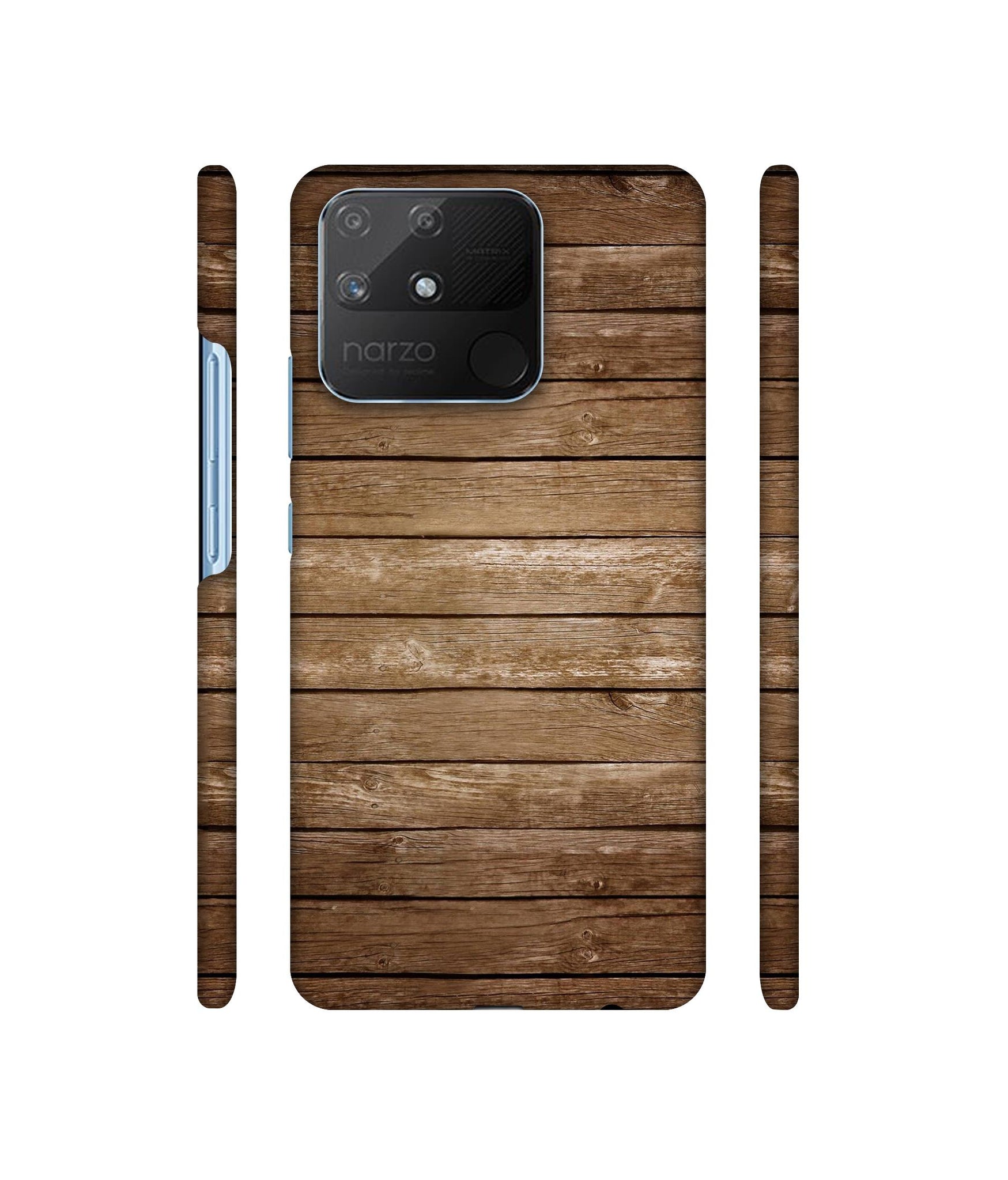 Wood Designer Hard Back Cover for Realme Narzo 50A