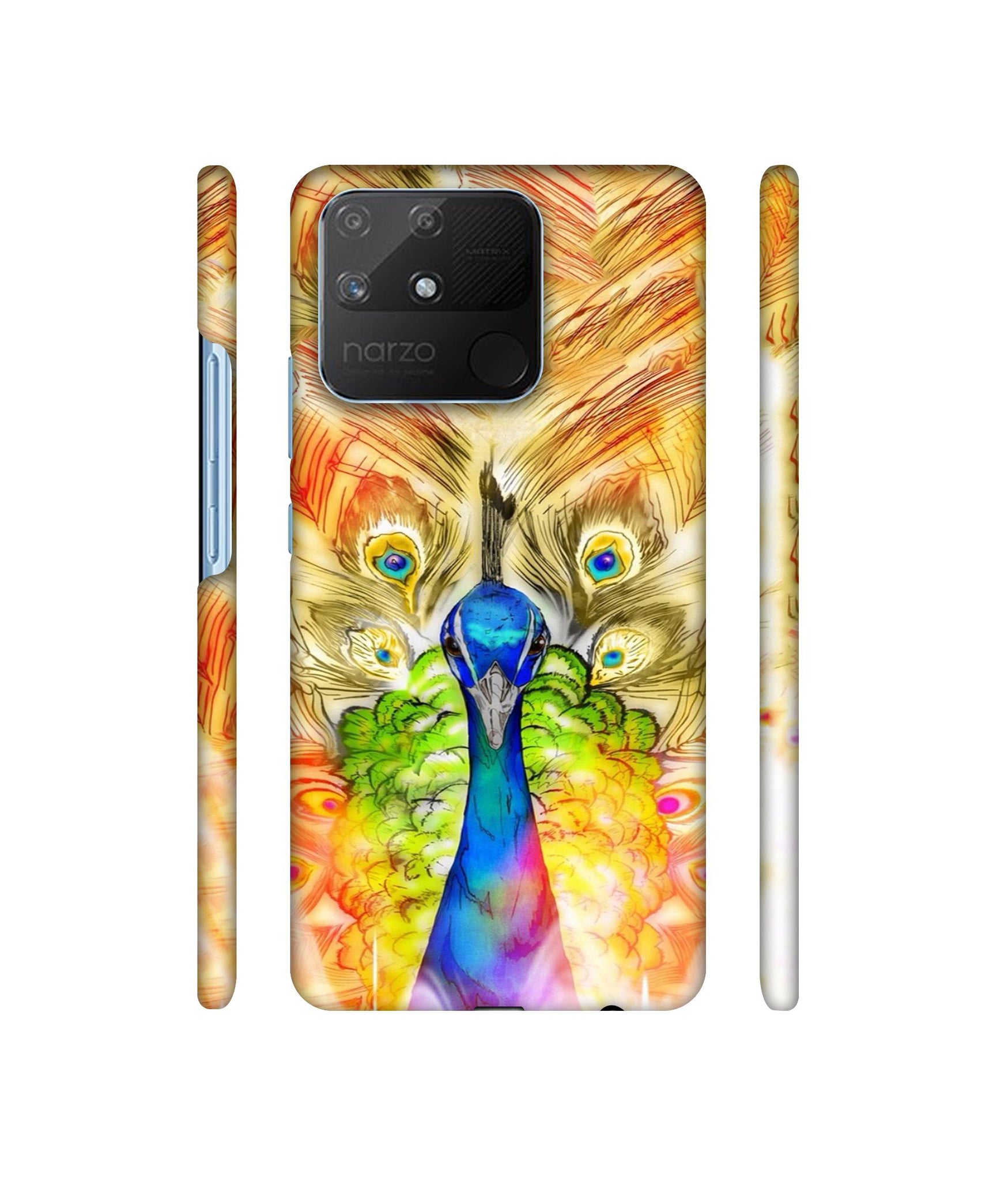 Colorful Joy Pattern Designer Hard Back Cover for Realme Narzo 50A