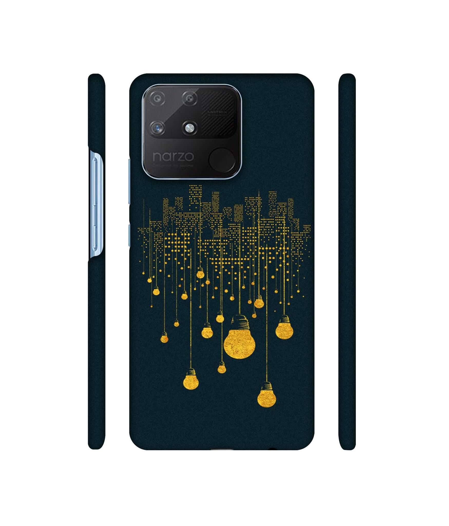 City Light Pattern Designer Hard Back Cover for Realme Narzo 50A