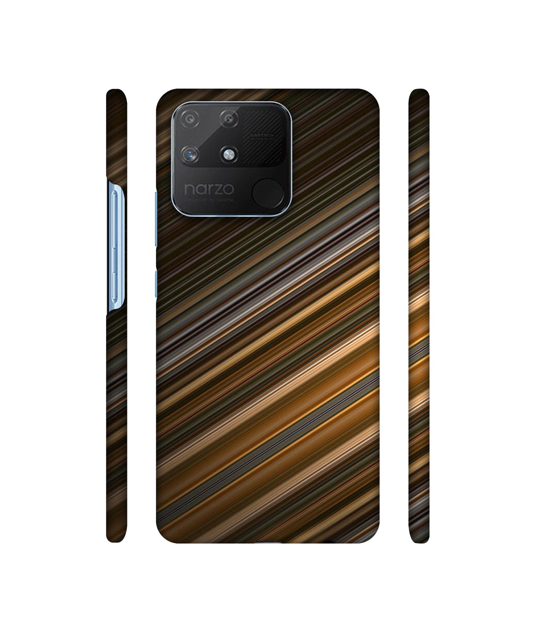 Stripes Designer Hard Back Cover for Realme Narzo 50A