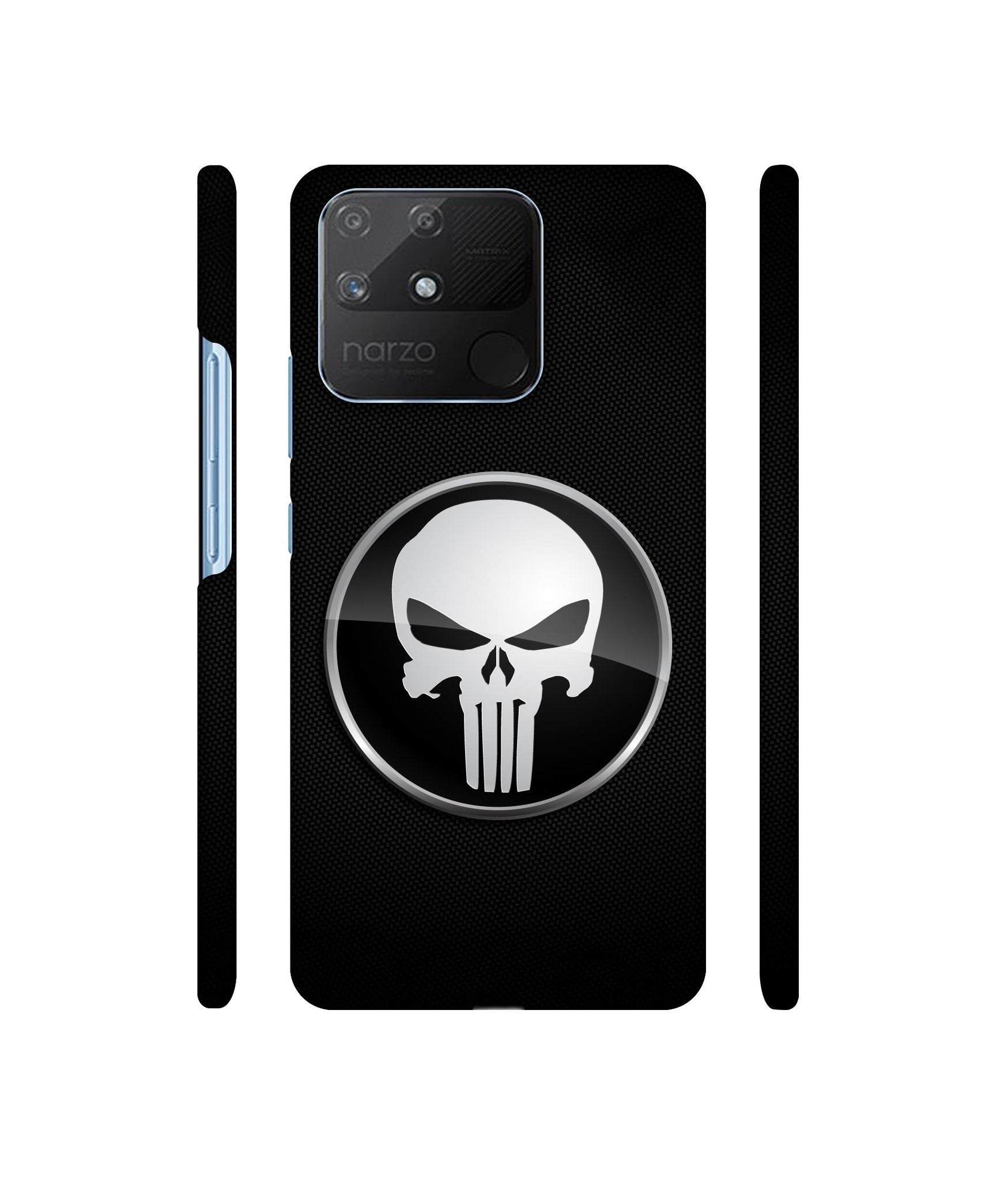 Skull Pattern Designer Hard Back Cover for Realme Narzo 50A