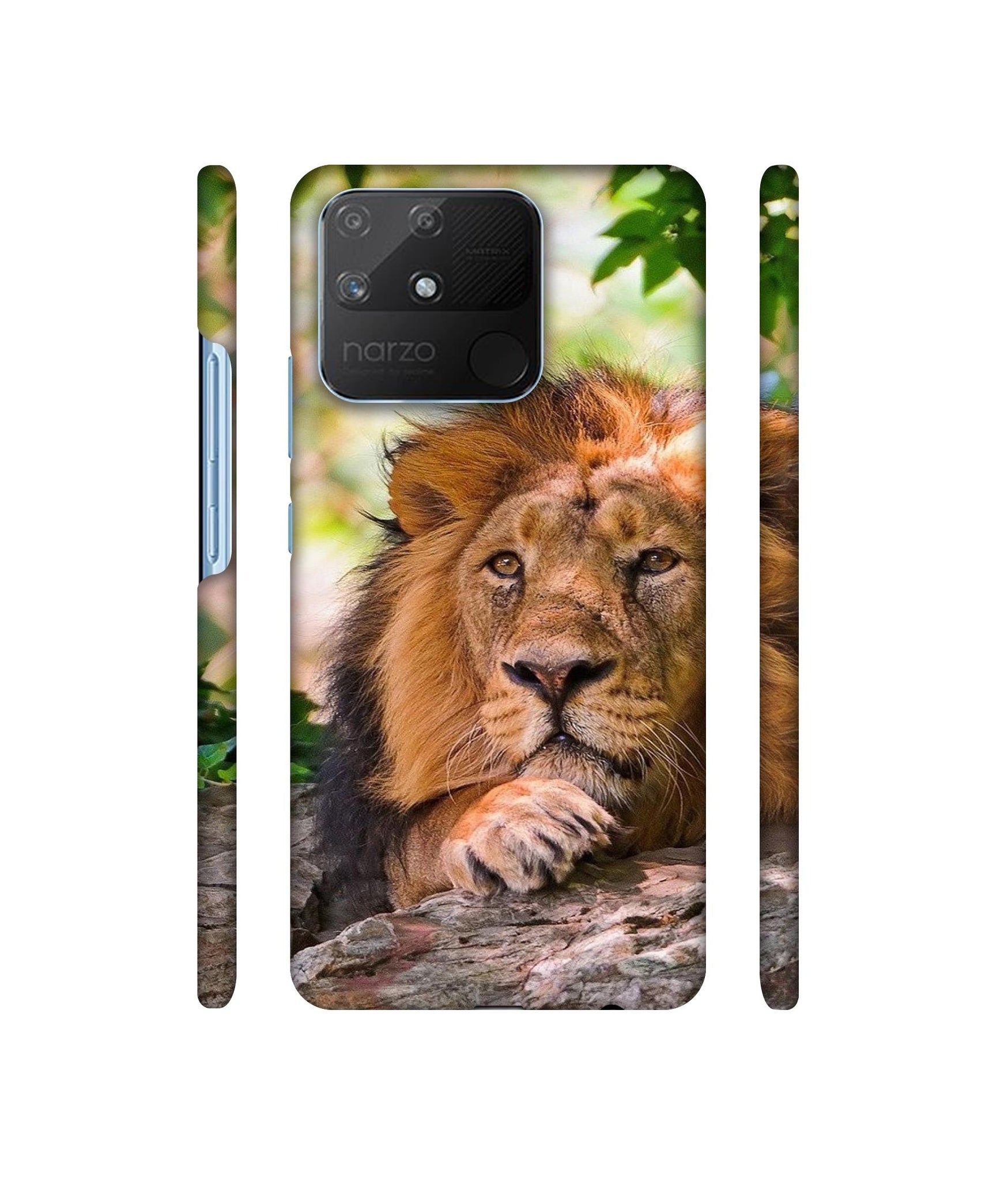 Tiger Pattern Print Designer Hard Back Cover for Realme Narzo 50A