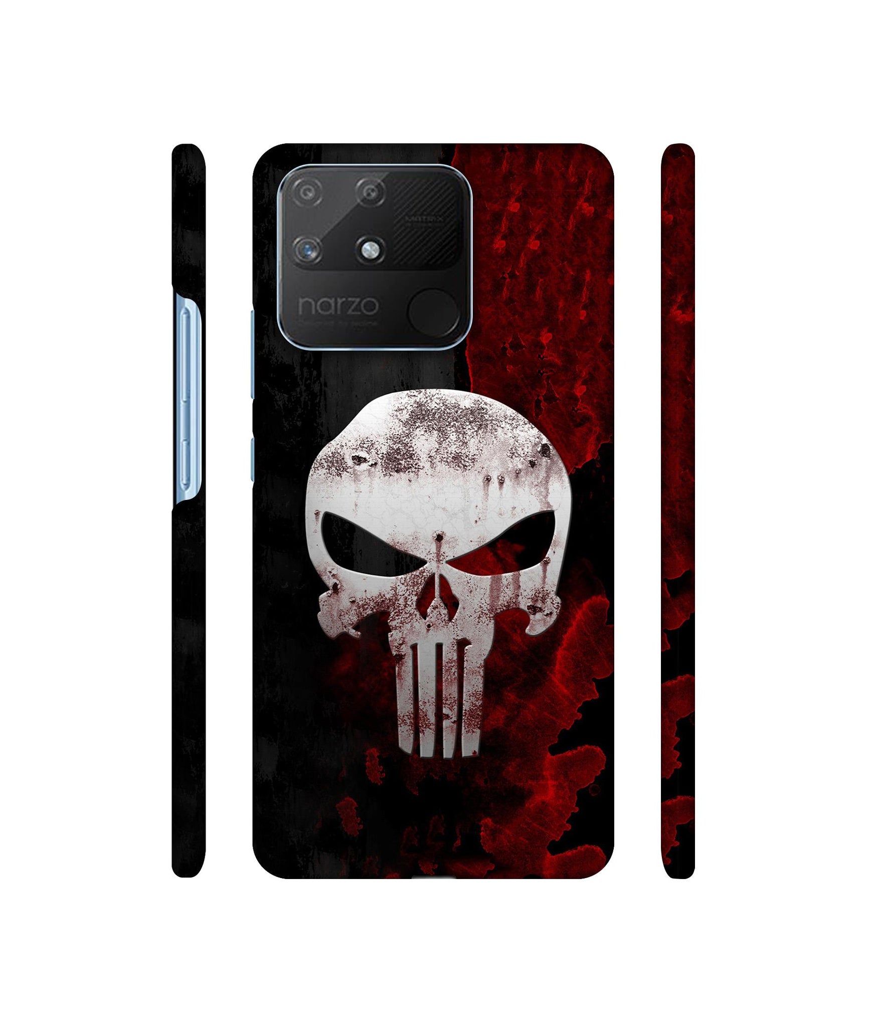 Punisher Skull Designer Hard Back Cover for Realme Narzo 50A