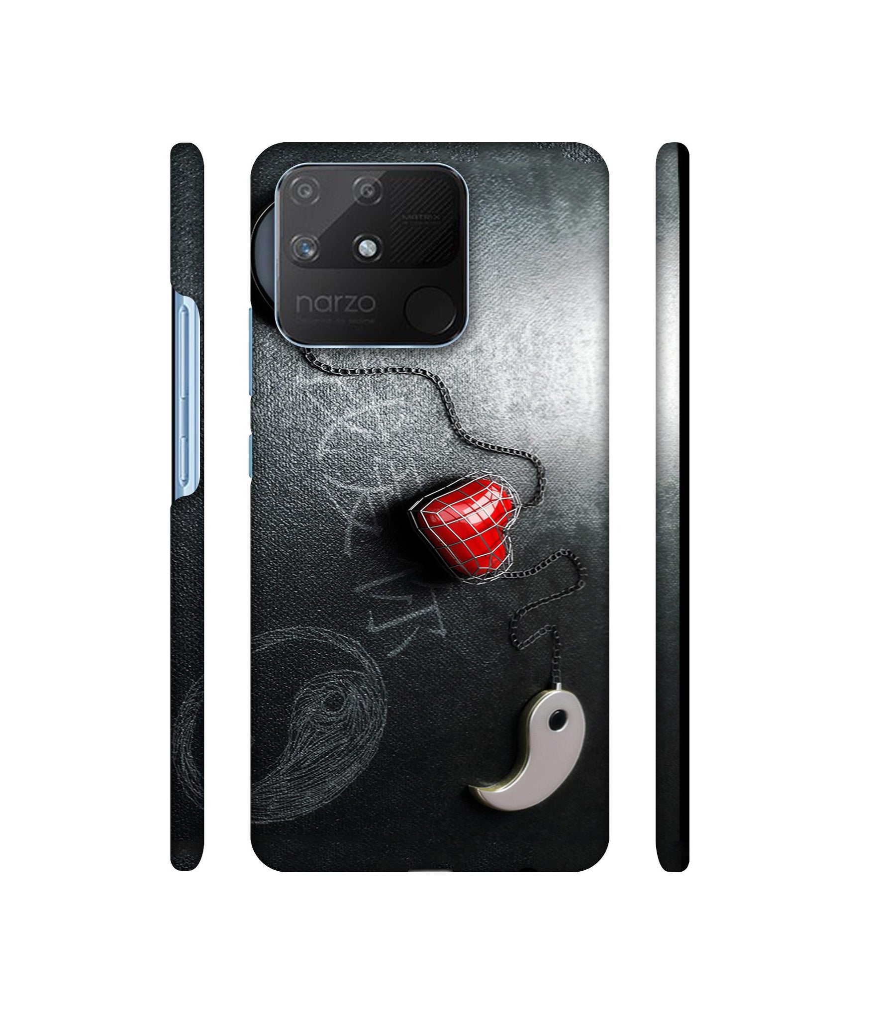 Chinnese Yin and Yang Designer Hard Back Cover for Realme Narzo 50A