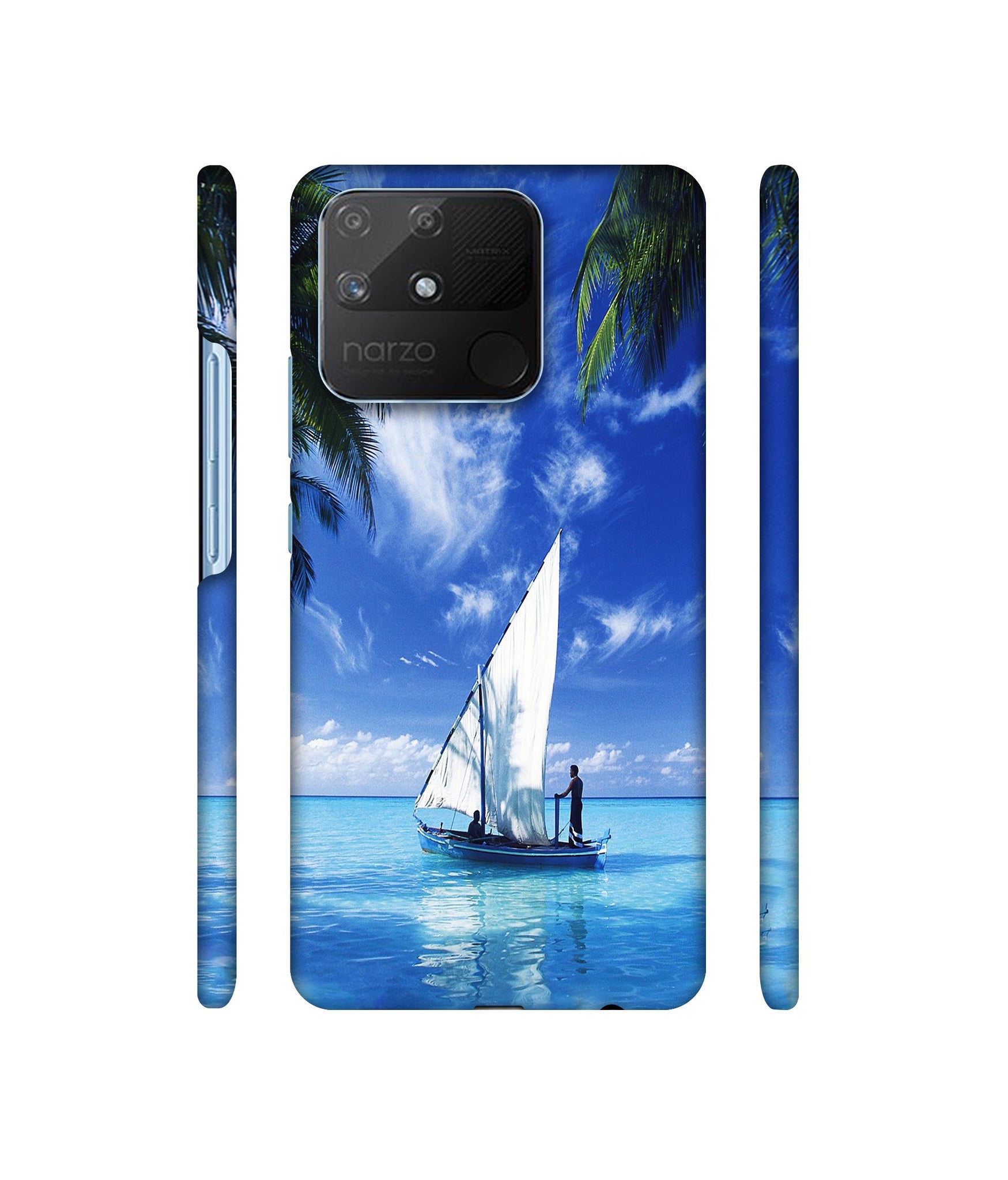 Indian Ocean Designer Hard Back Cover for Realme Narzo 50A