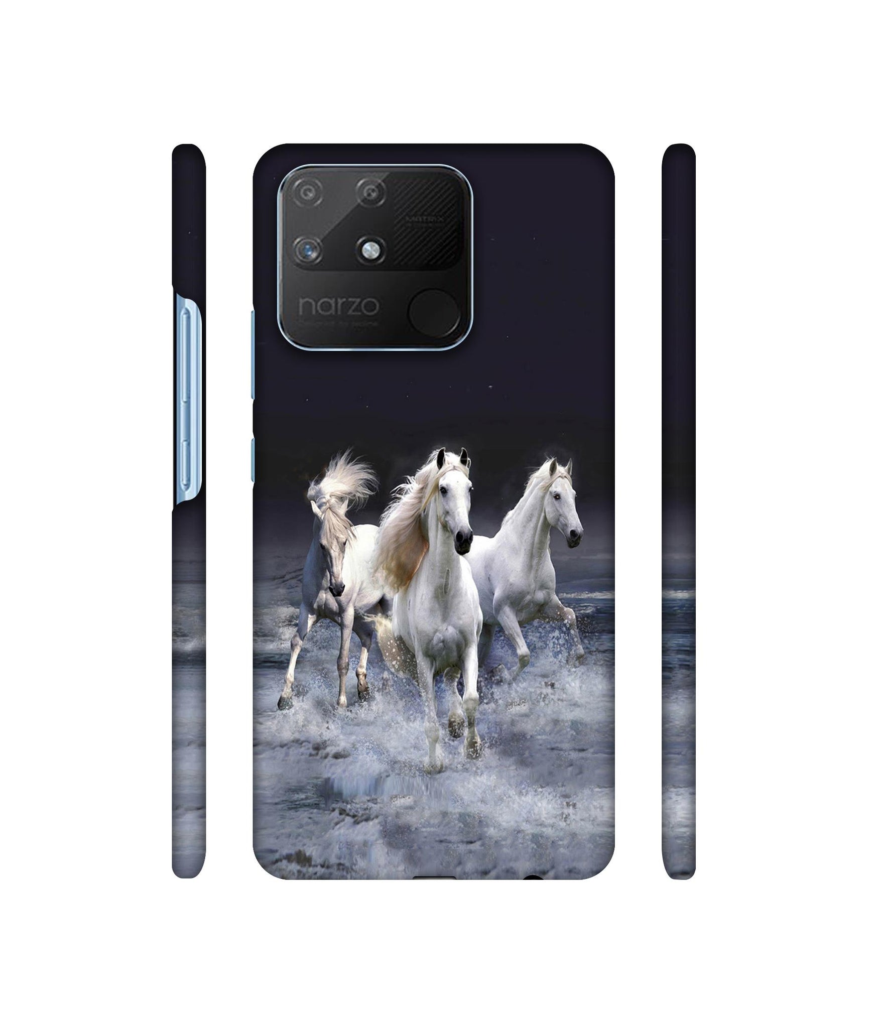 Mystic Horse Designer Hard Back Cover for Realme Narzo 50A