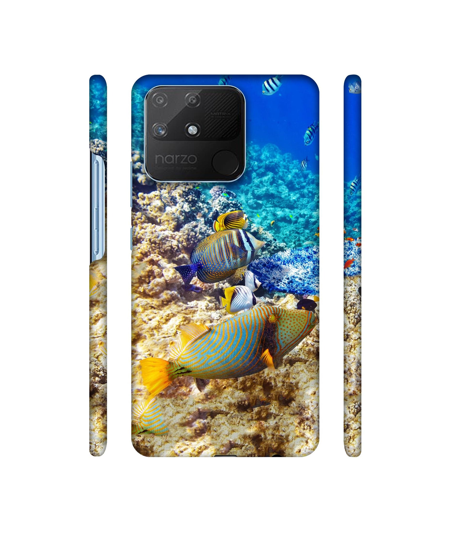 Underwater World Designer Hard Back Cover for Realme Narzo 50A