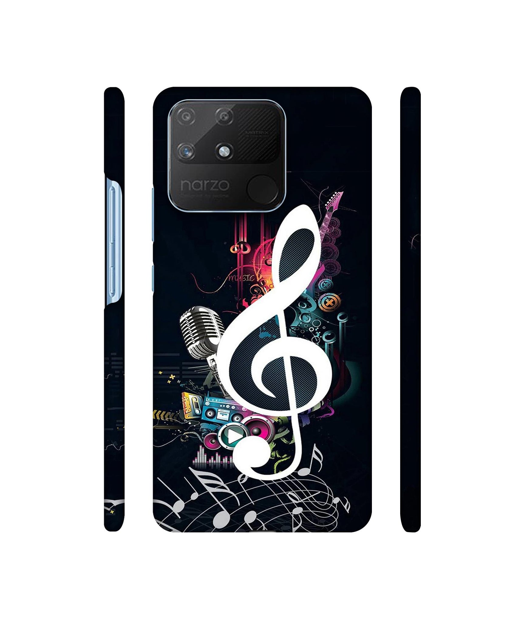 Mike and Music Designer Hard Back Cover for Realme Narzo 50A