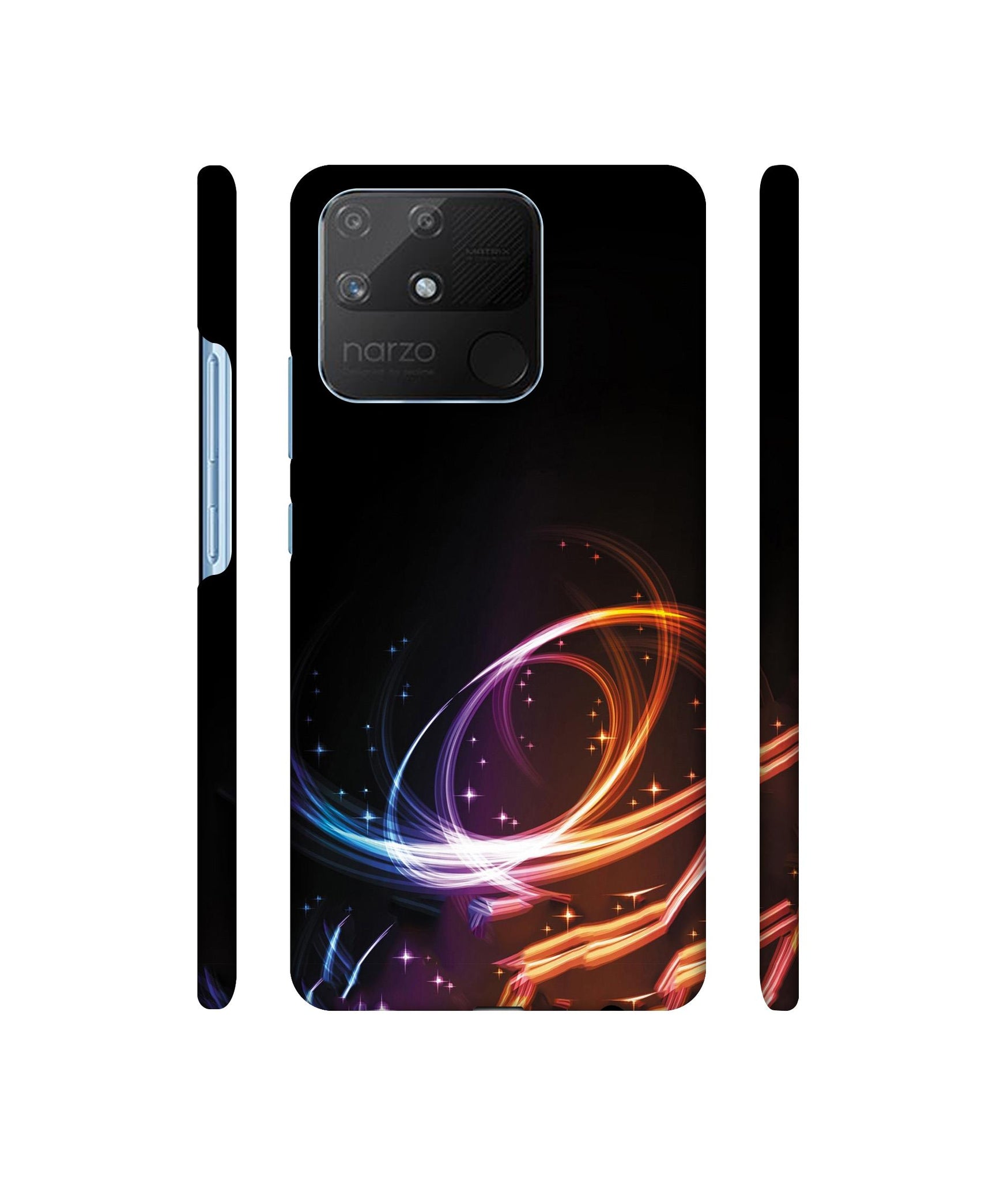Abstract Background Designer Hard Back Cover for Realme Narzo 50A