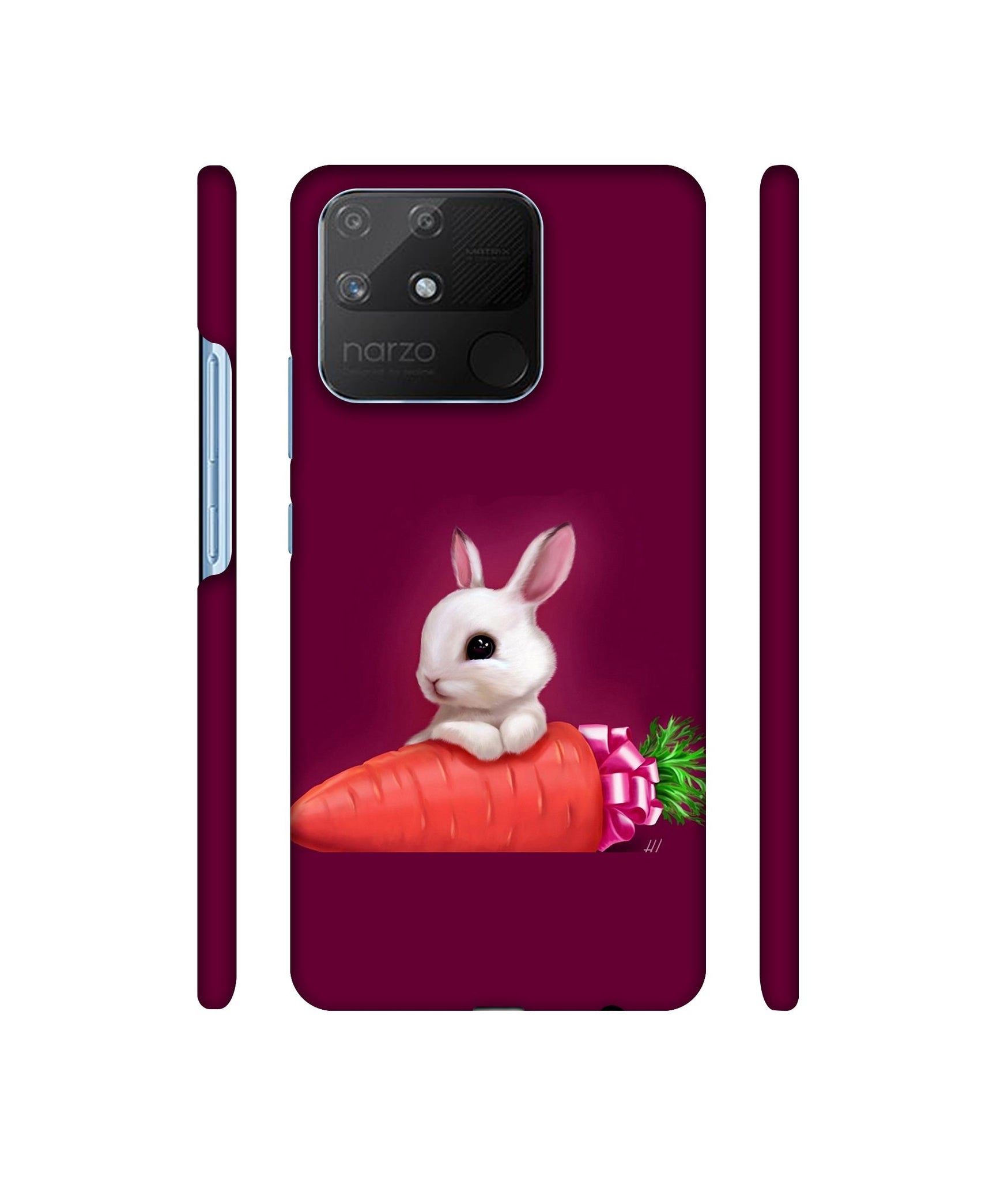 Bunny With Carrot Designer Hard Back Cover for Realme Narzo 50A