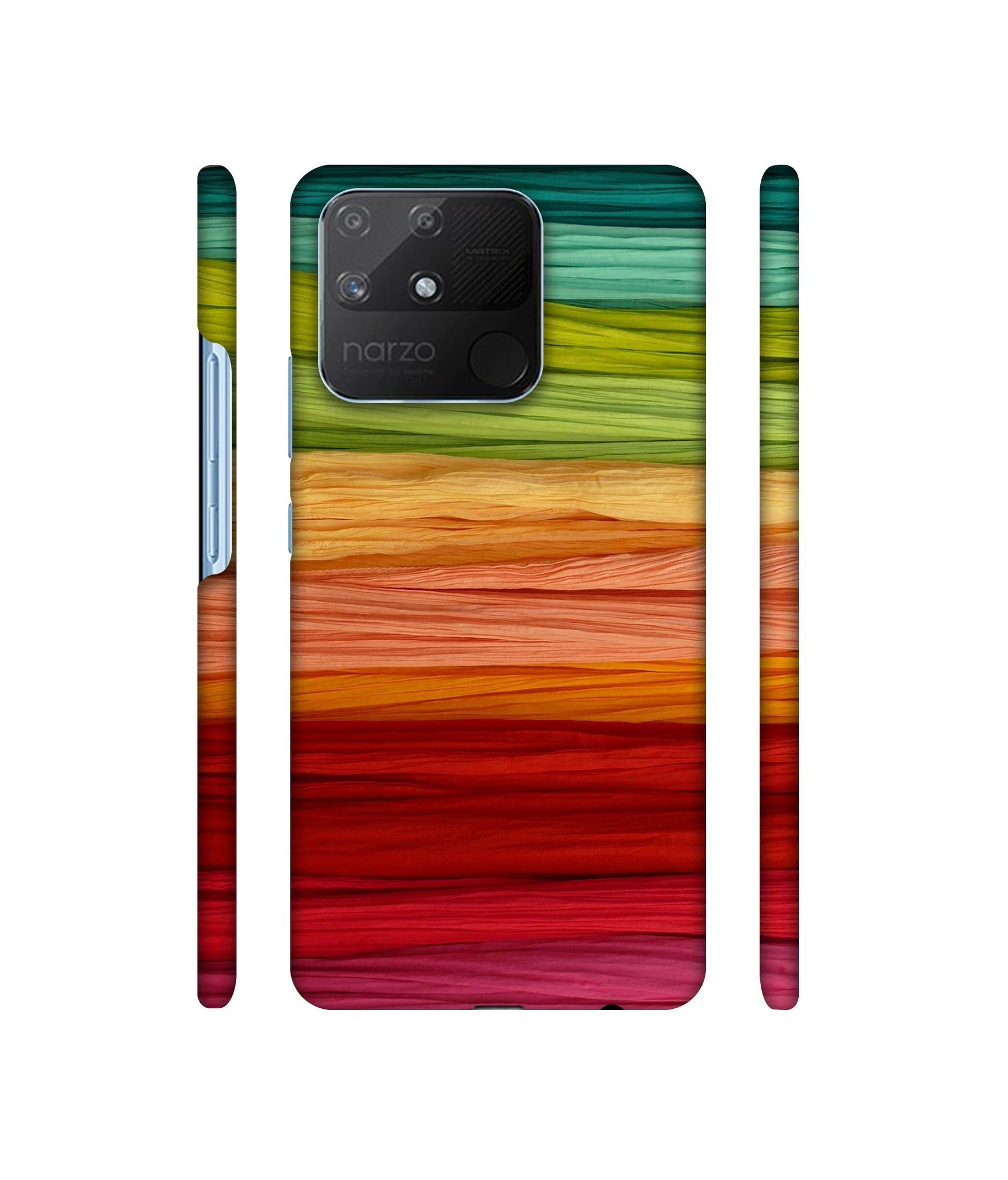 Colorful Thread Designer Hard Back Cover for Realme Narzo 50A