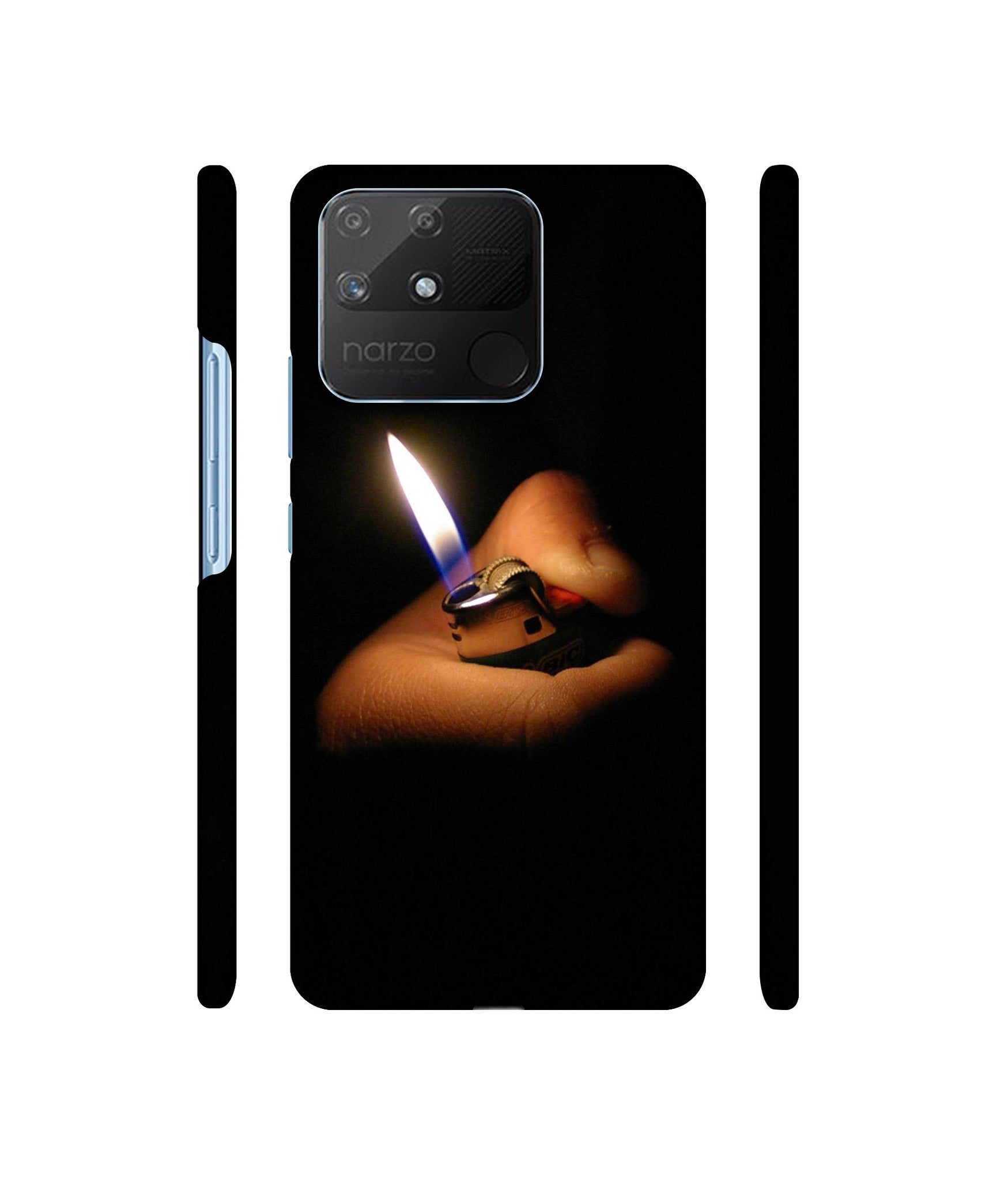 Lighter Flames Designer Hard Back Cover for Realme Narzo 50A