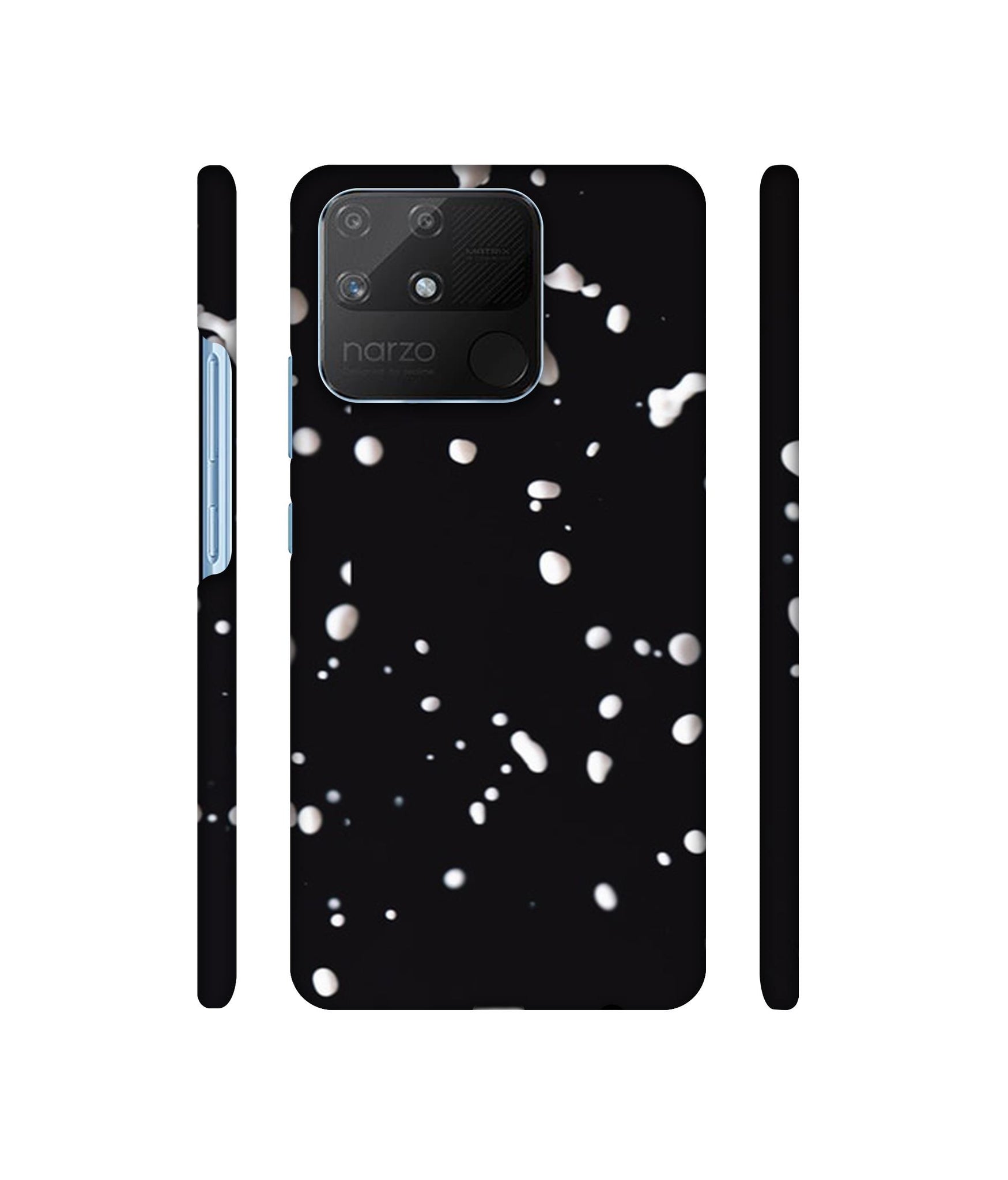 Milk Splash Designer Hard Back Cover for Realme Narzo 50A