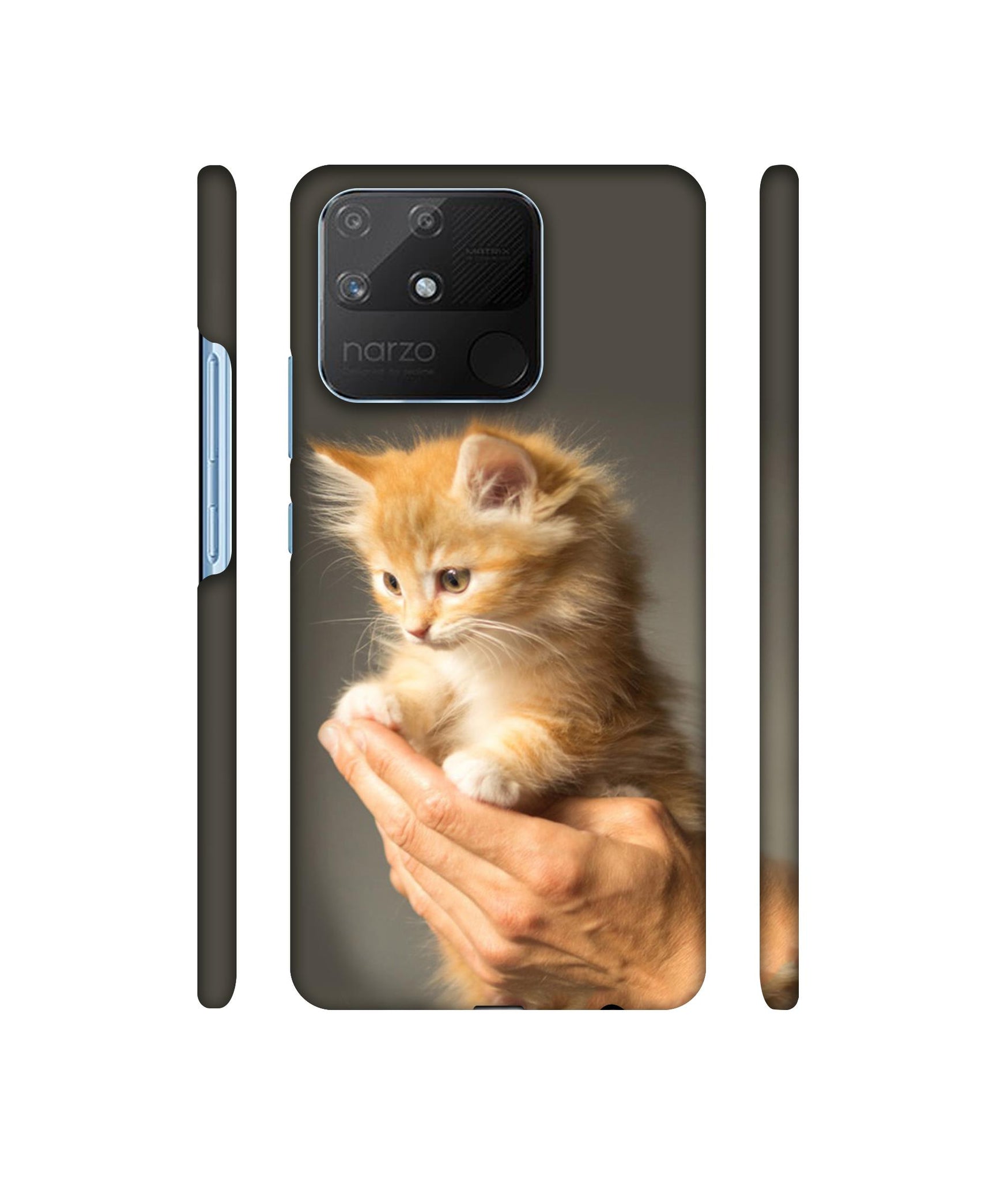 Cute Kitten Designer Hard Back Cover for Realme Narzo 50A