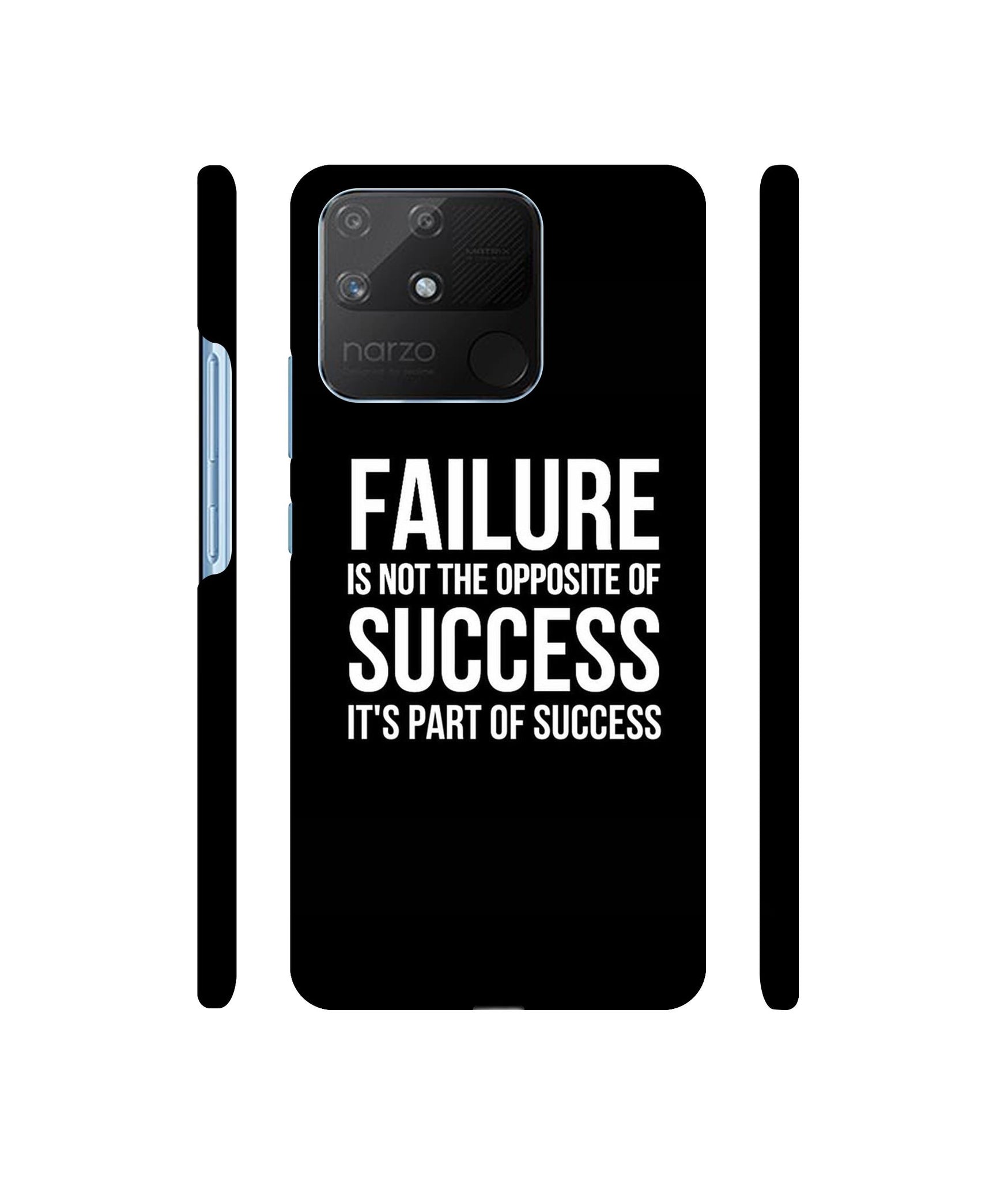 Motivational Quote Designer Hard Back Cover for Realme Narzo 50A