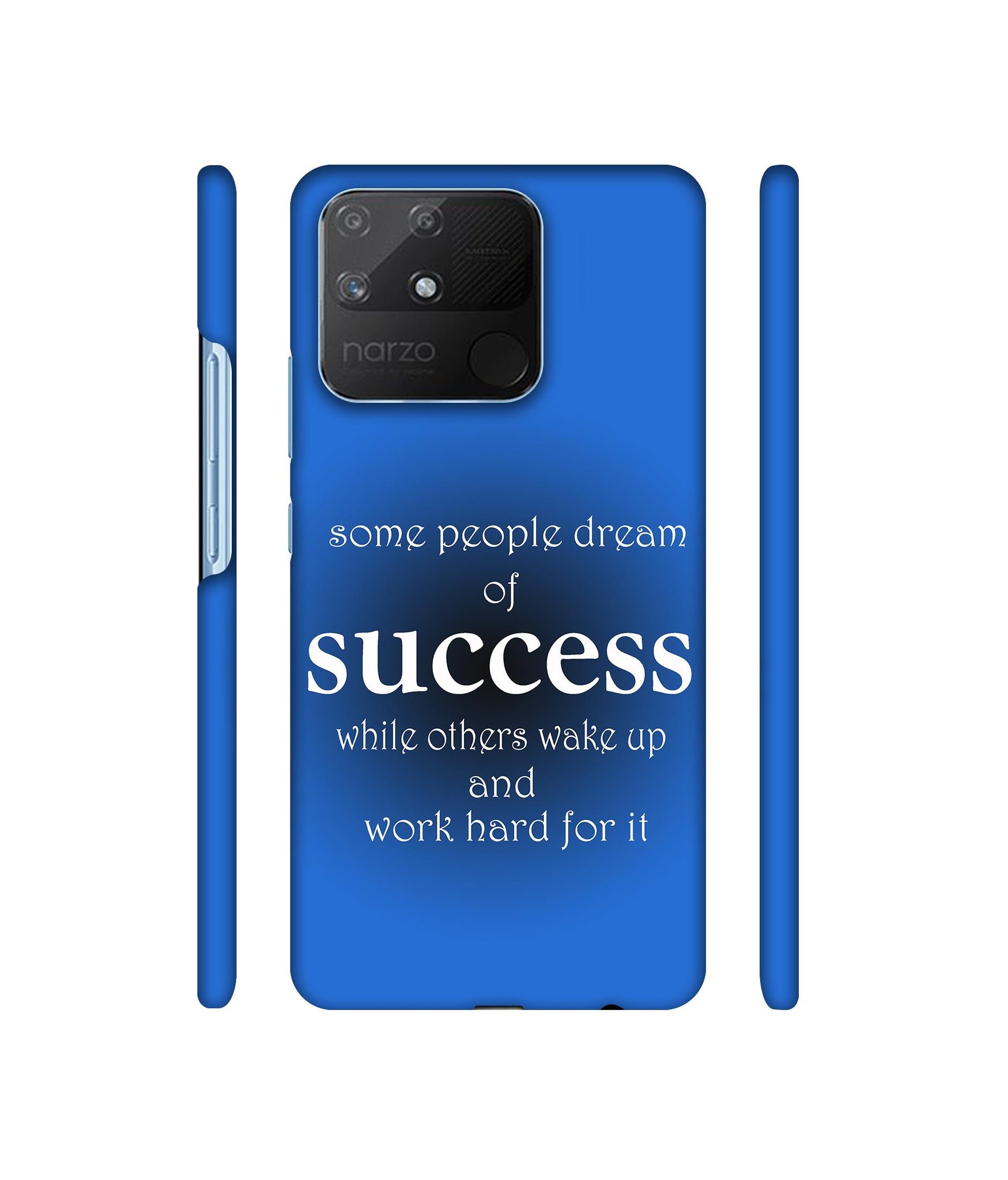 Success Motivational Designer Hard Back Cover for Realme Narzo 50A