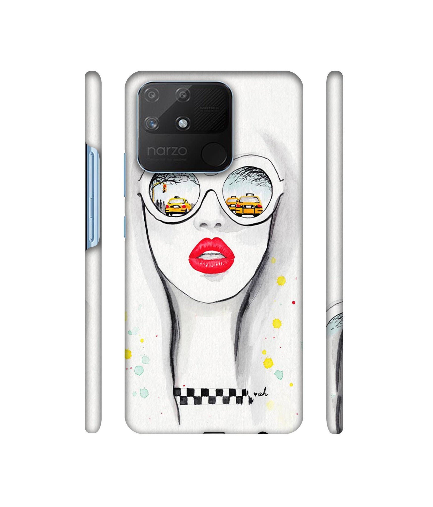 Girl Designer Hard Back Cover for Realme Narzo 50A