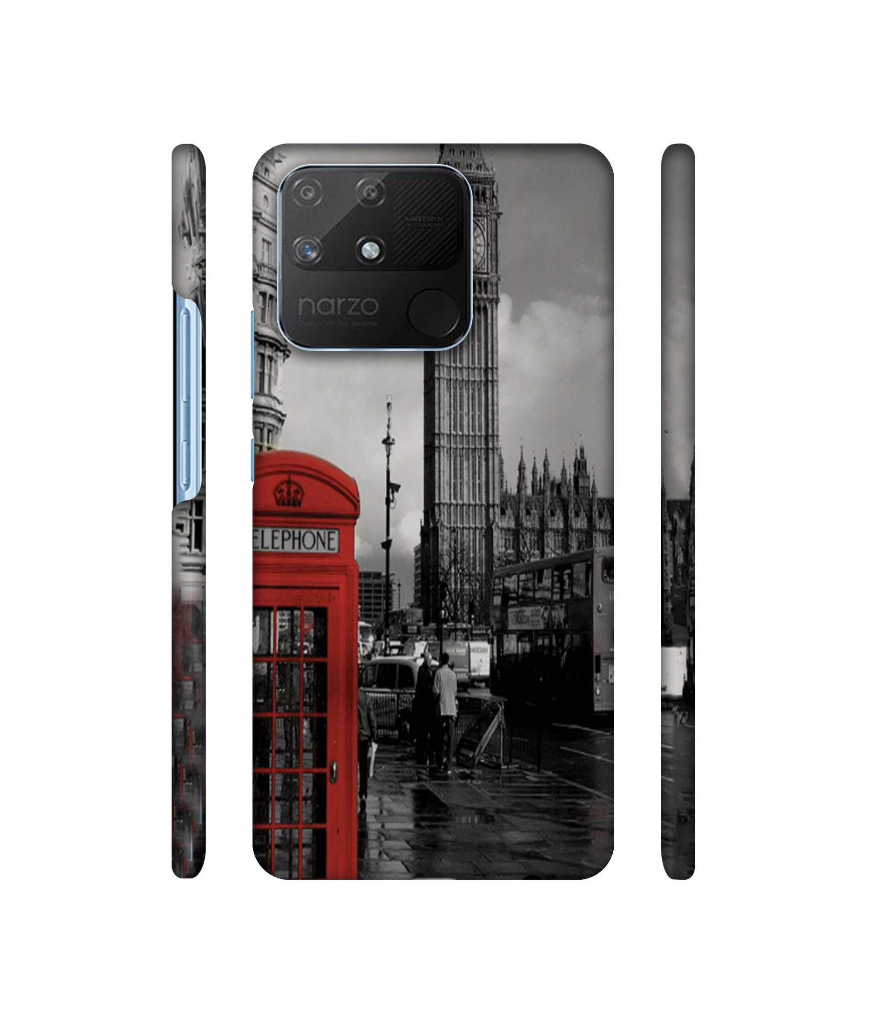 London Theme Designer Hard Back Cover for Realme Narzo 50A