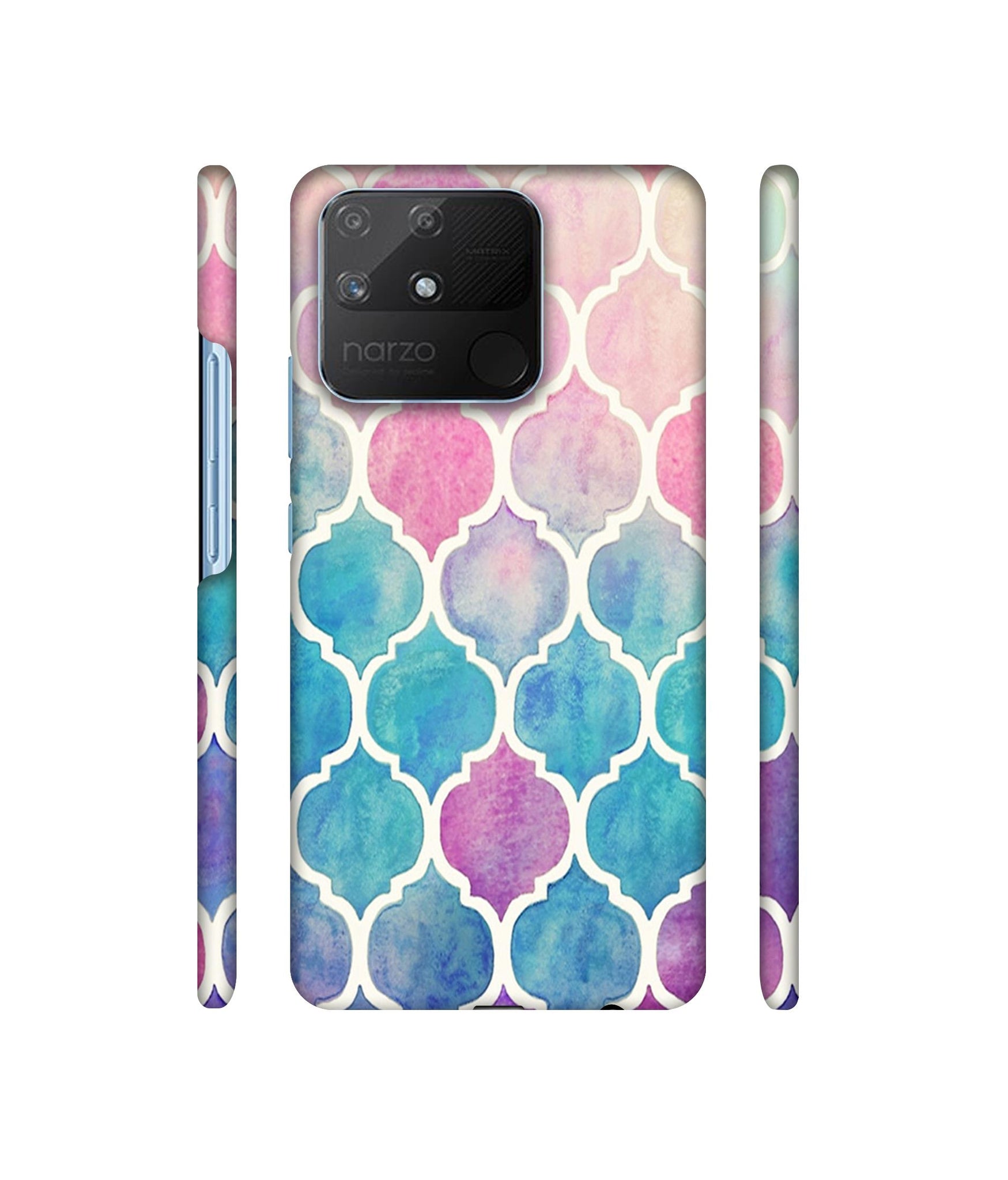 Patterns Art Designer Hard Back Cover for Realme Narzo 50A