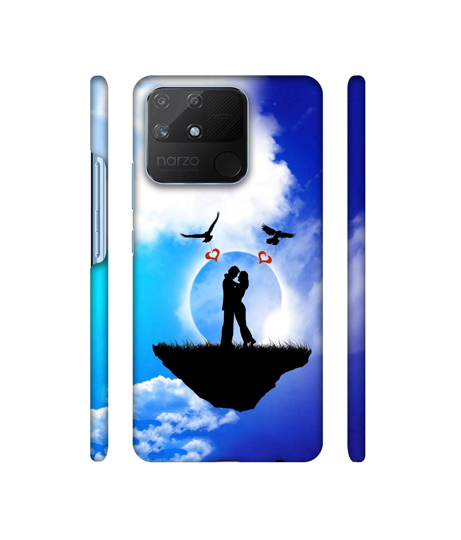 Flying Love Designer Hard Back Cover for Realme Narzo 50A