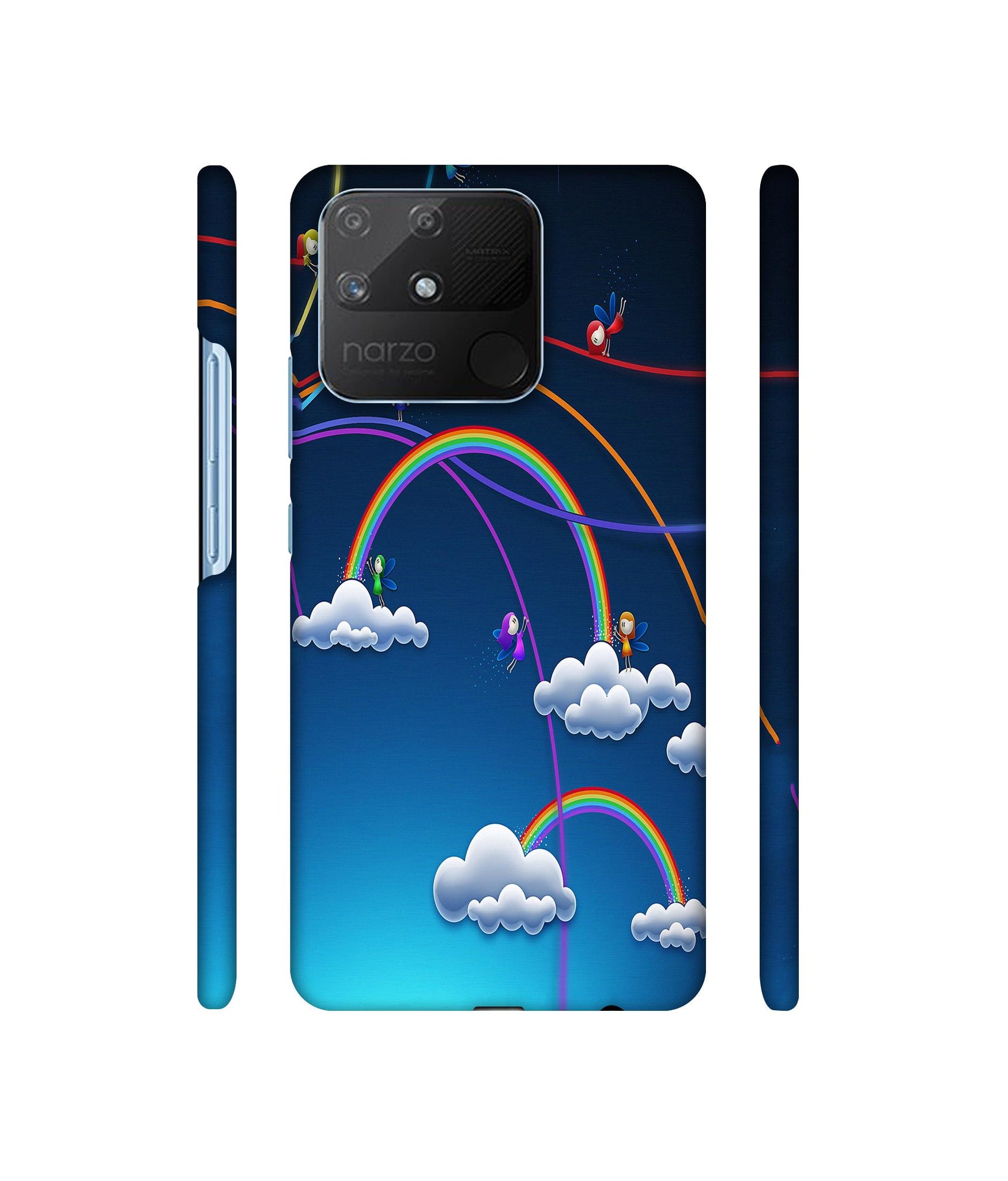 Rainbow Designer Hard Back Cover for Realme Narzo 50A