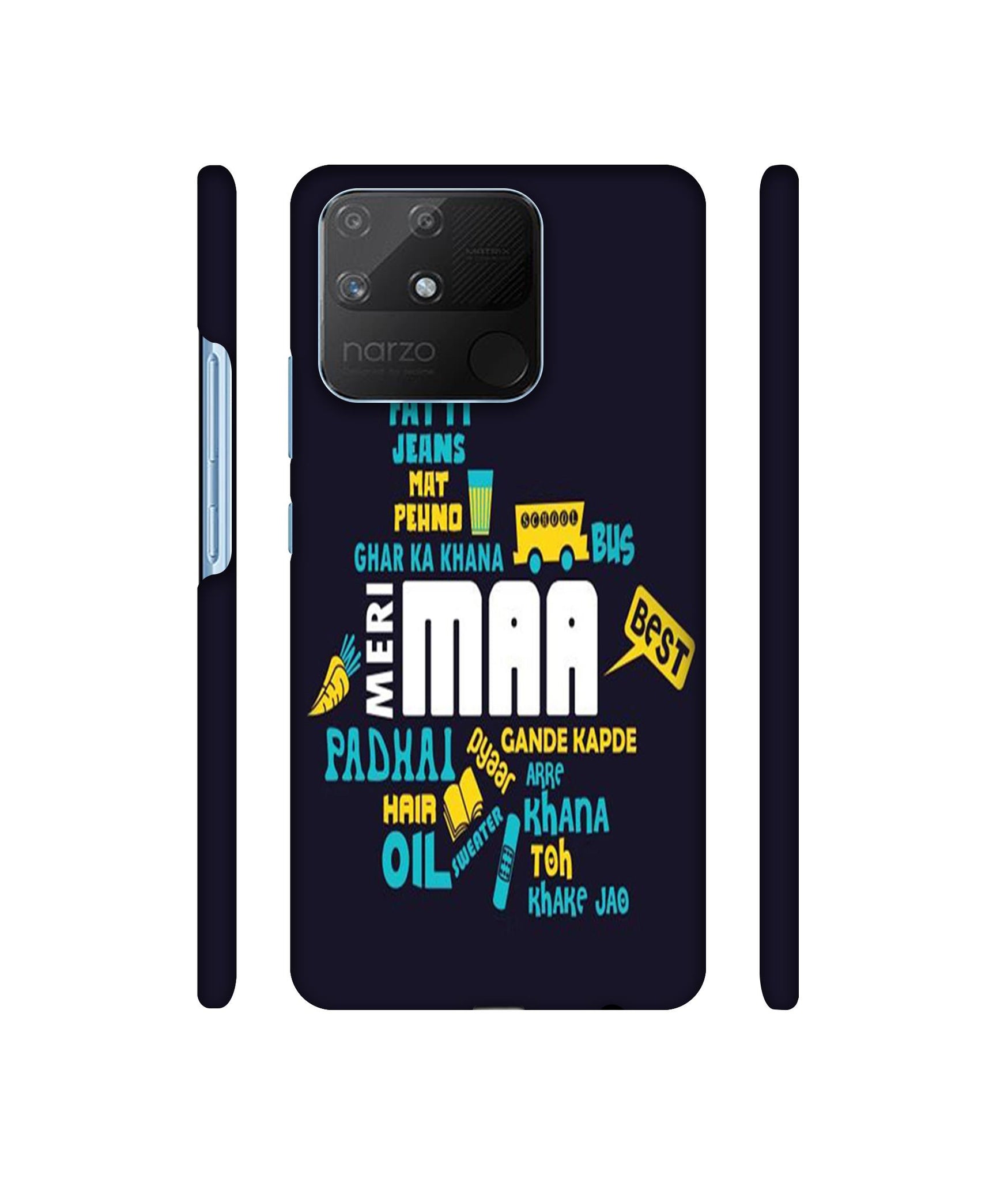 Maa Designer Hard Back Cover for Realme Narzo 50A