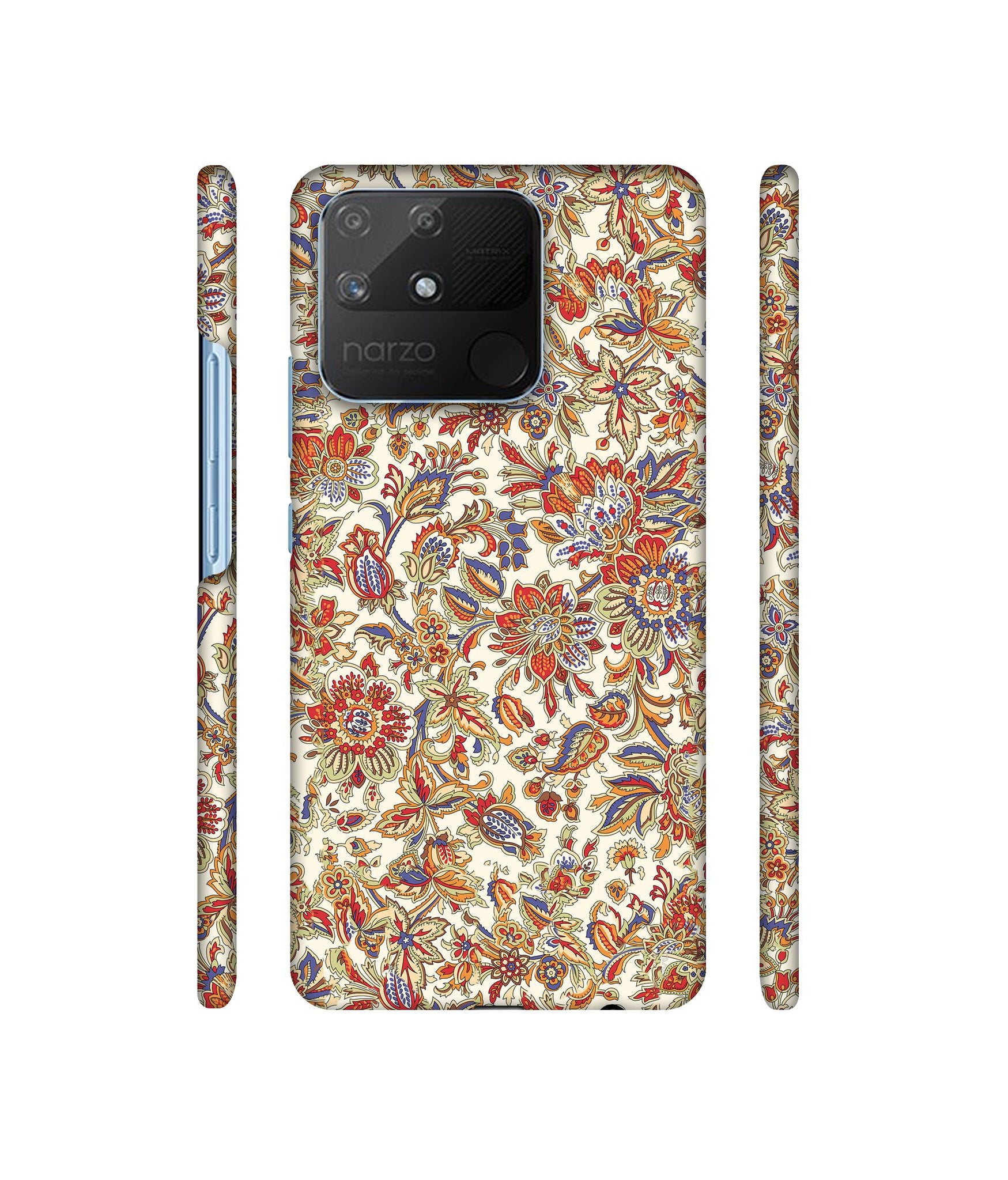 Floral Designer Hard Back Cover for Realme Narzo 50A