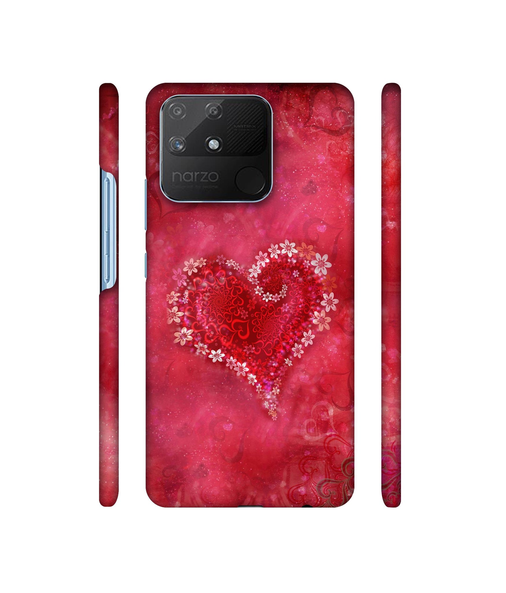 Heart Designer Hard Back Cover for Realme Narzo 50A