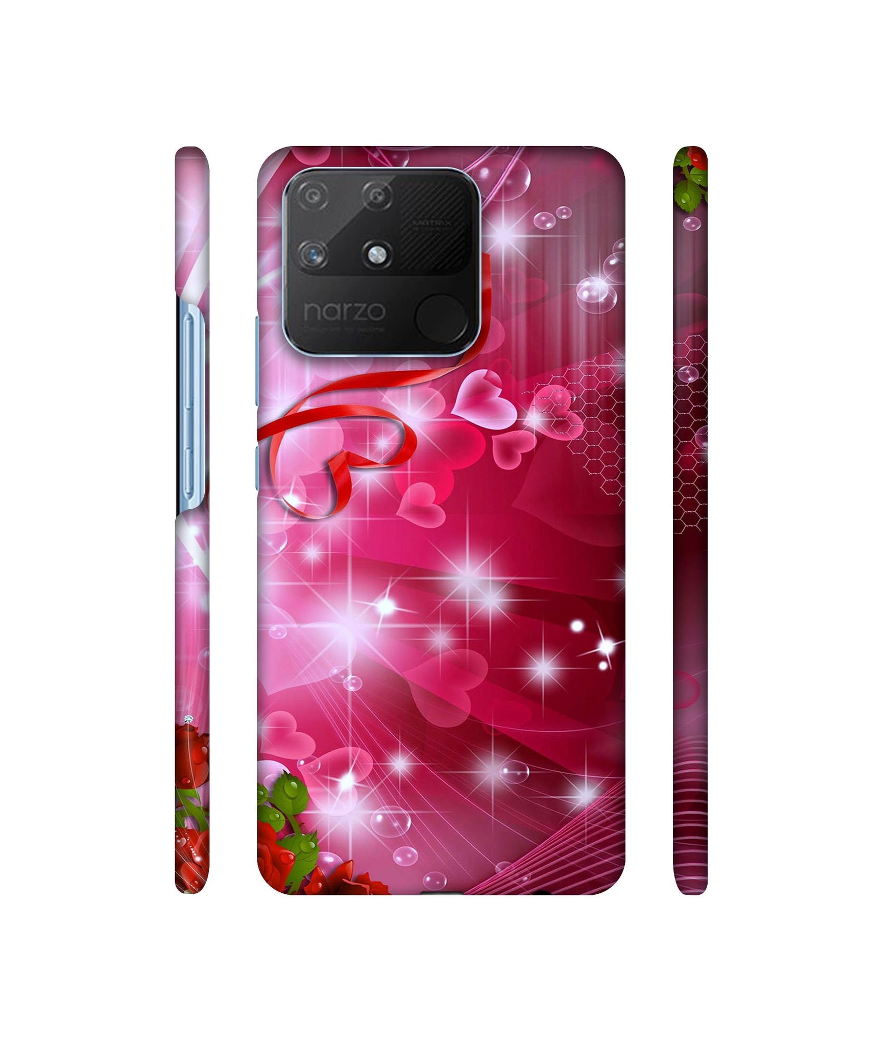 Love Designer Hard Back Cover for Realme Narzo 50A