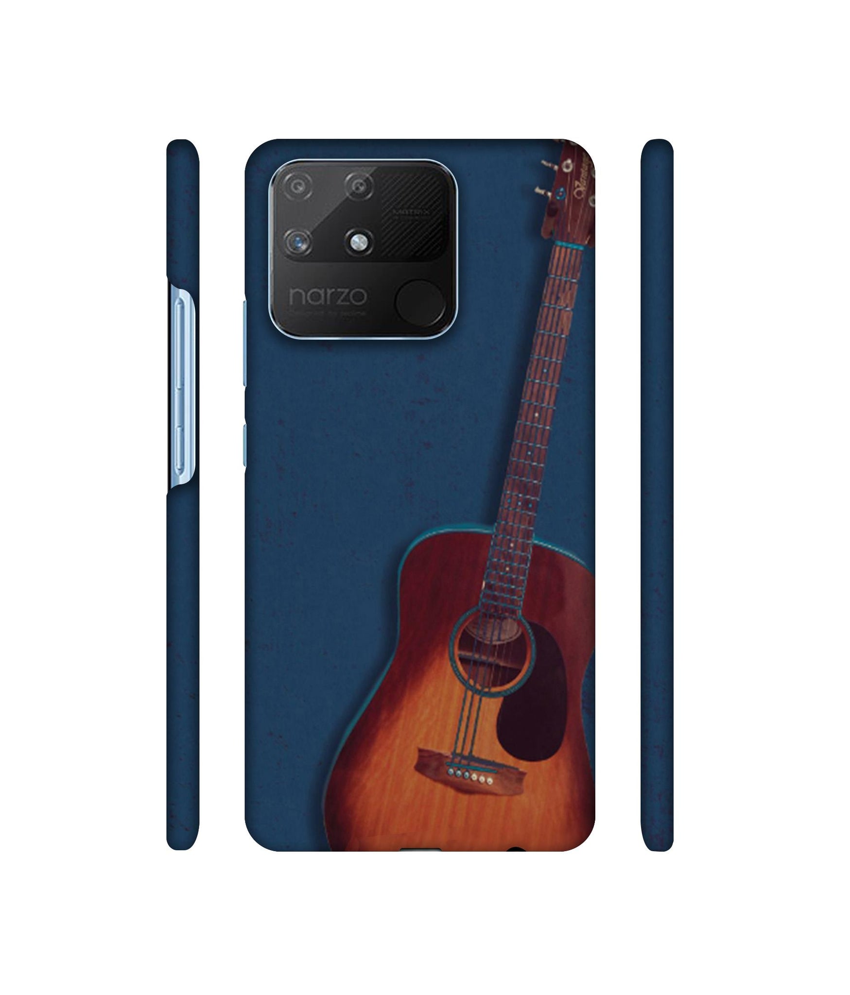 Guitar Designer Hard Back Cover for Realme Narzo 50A