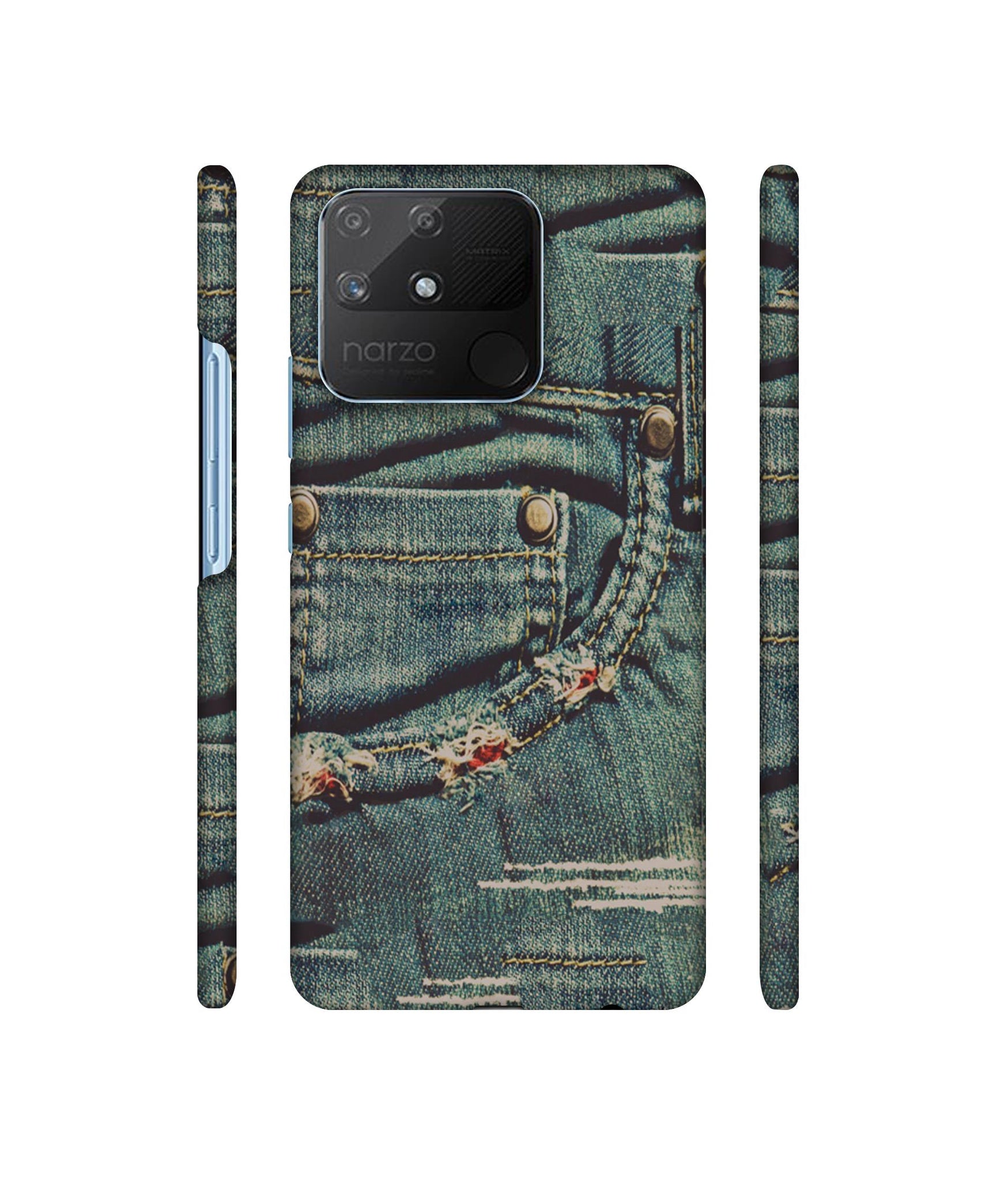 Jeans Designer Hard Back Cover for Realme Narzo 50A