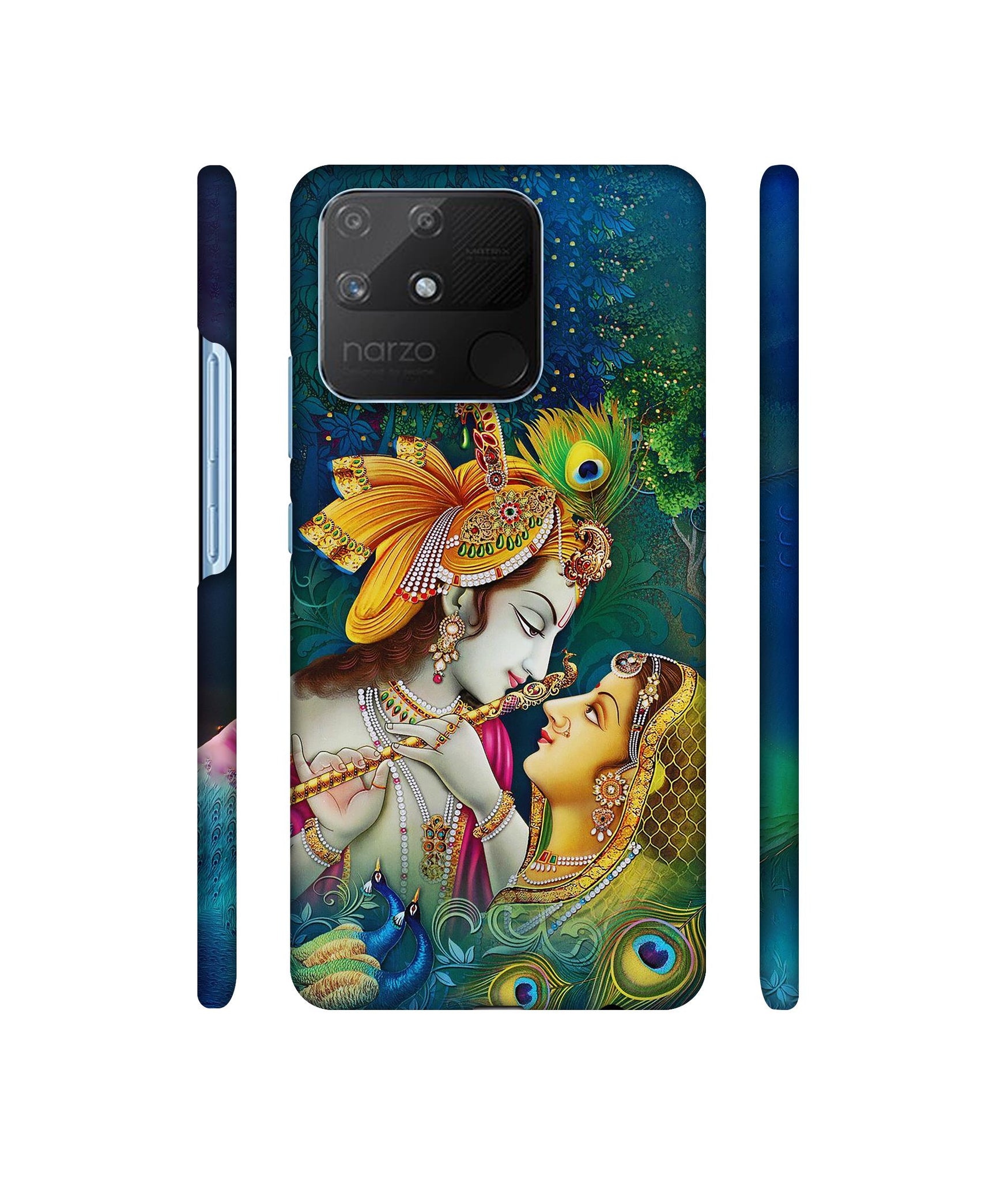 Radha Kishan Love Designer Hard Back Cover for Realme Narzo 50A
