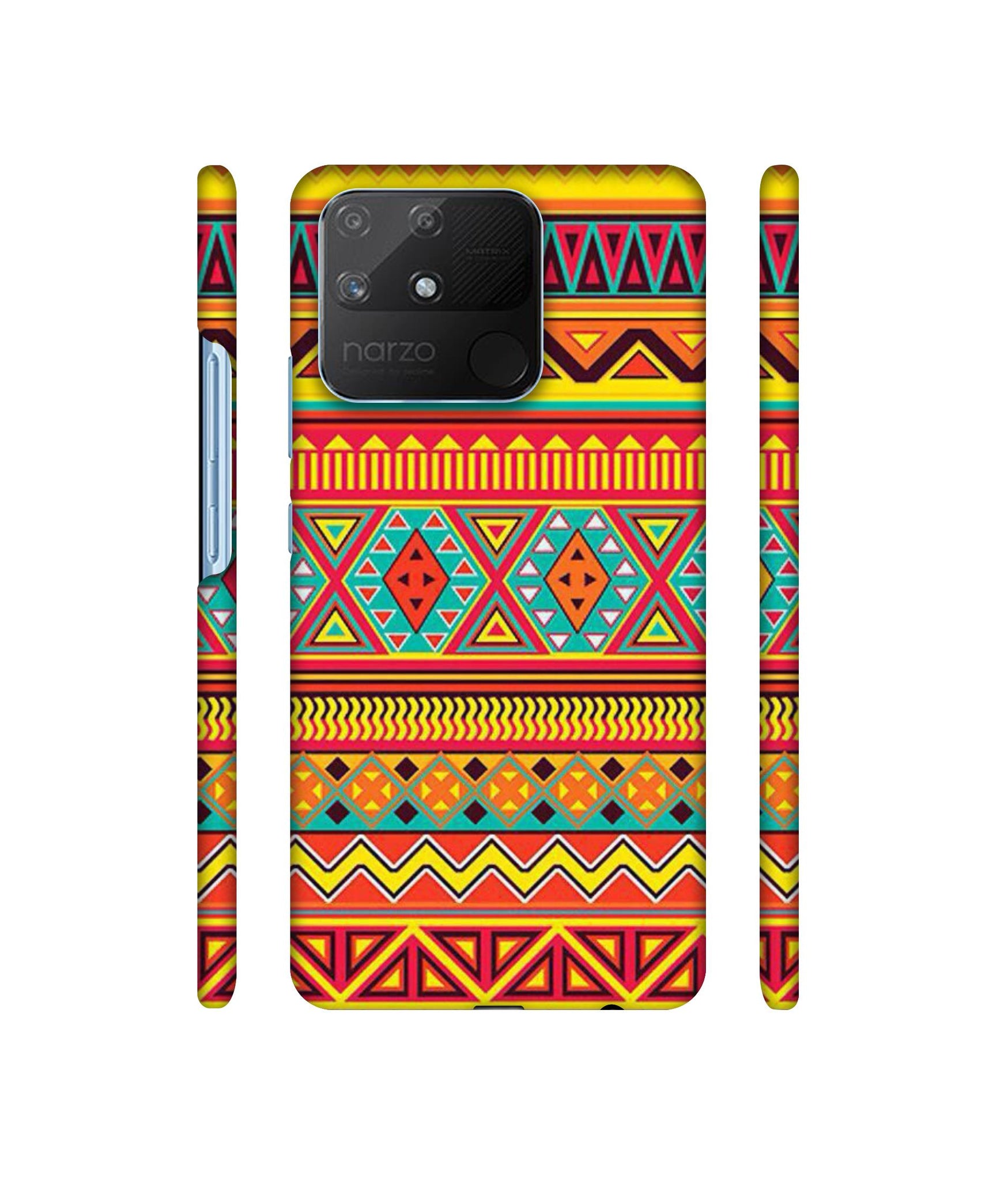 Artistic Rangoli Designer Hard Back Cover for Realme Narzo 50A