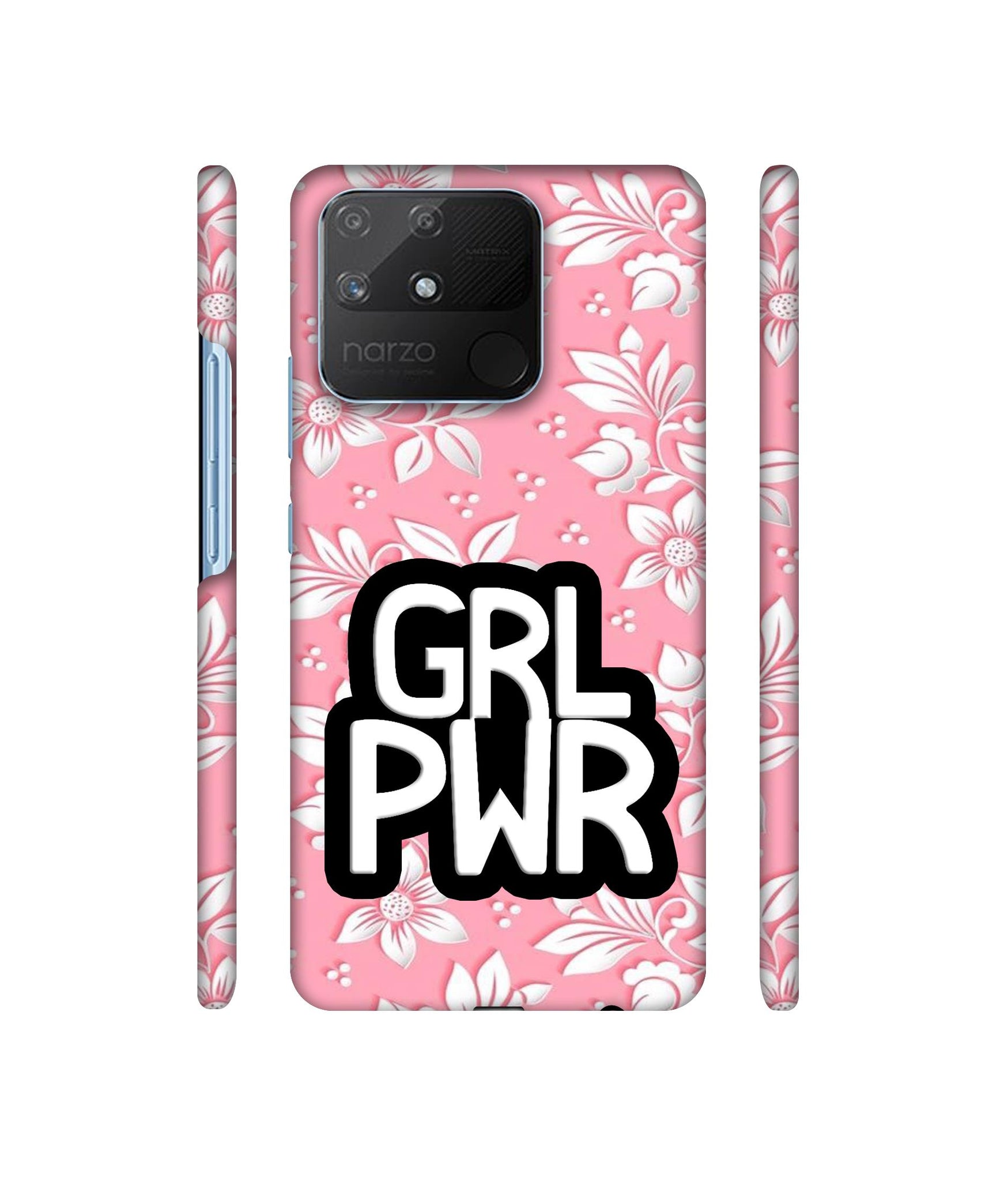 Girl Power Art Designer Hard Back Cover for Realme Narzo 50A