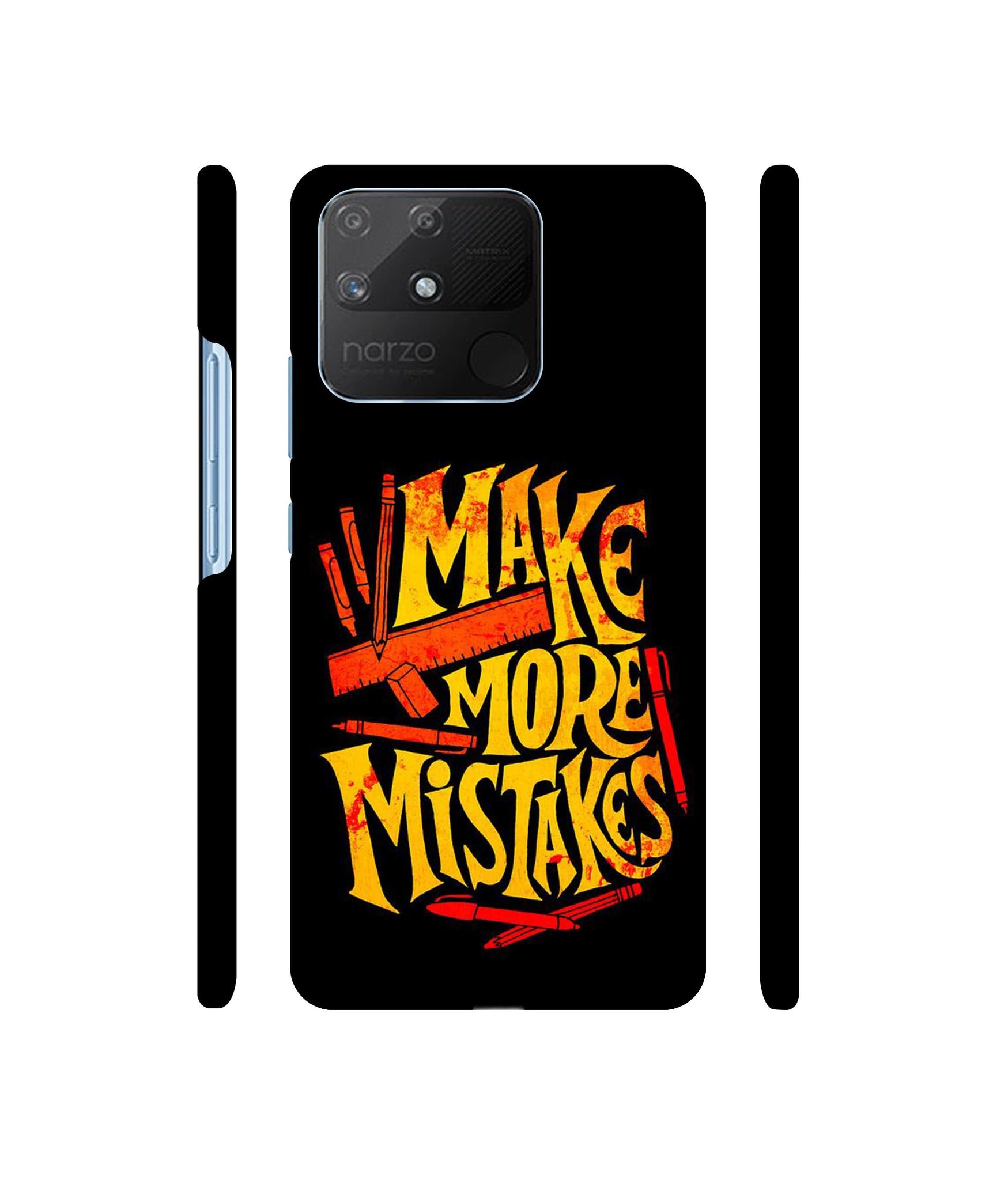 Make More Mistakes Designer Hard Back Cover for Realme Narzo 50A