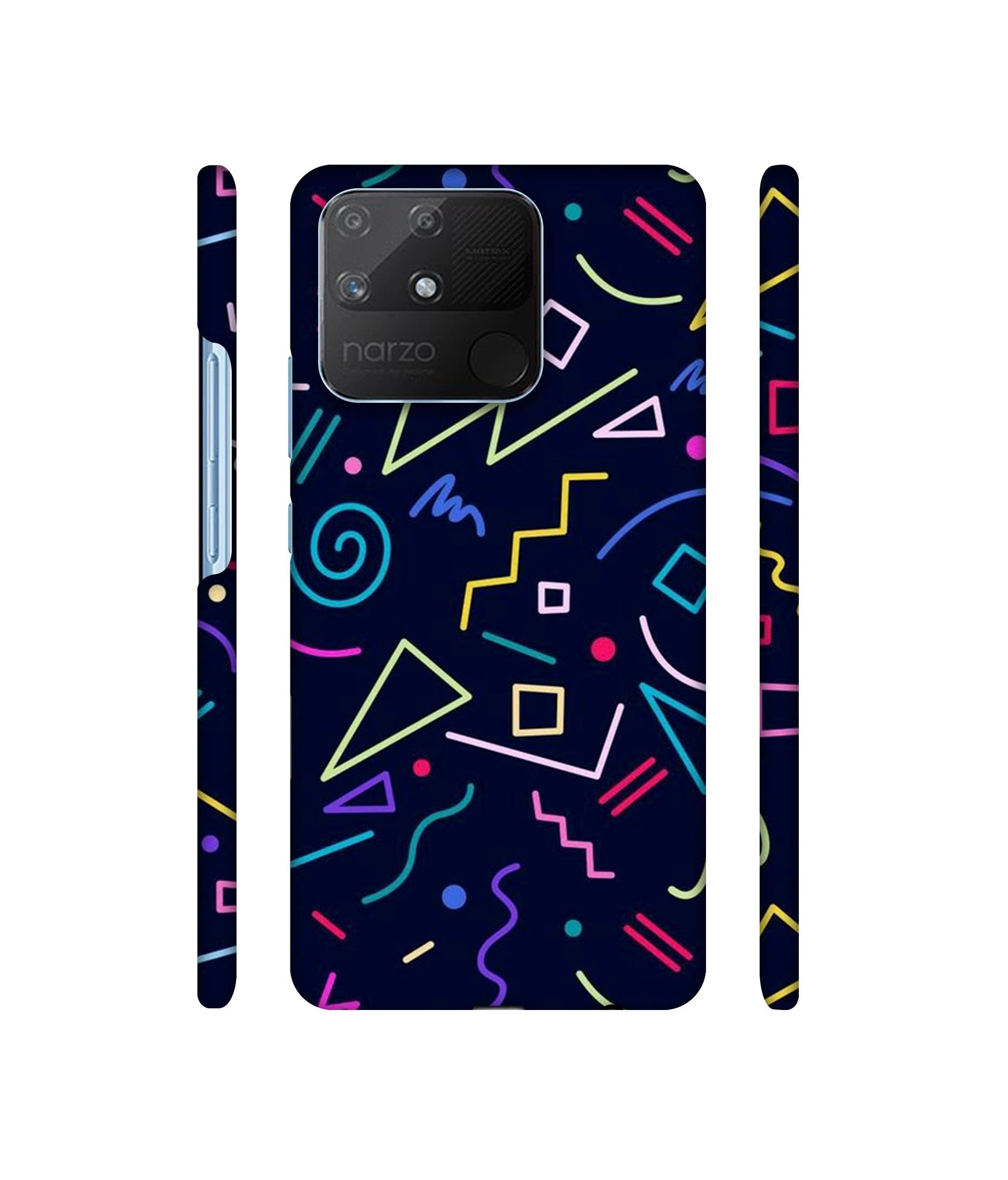 Sings Illustrator Designer Hard Back Cover for Realme Narzo 50A