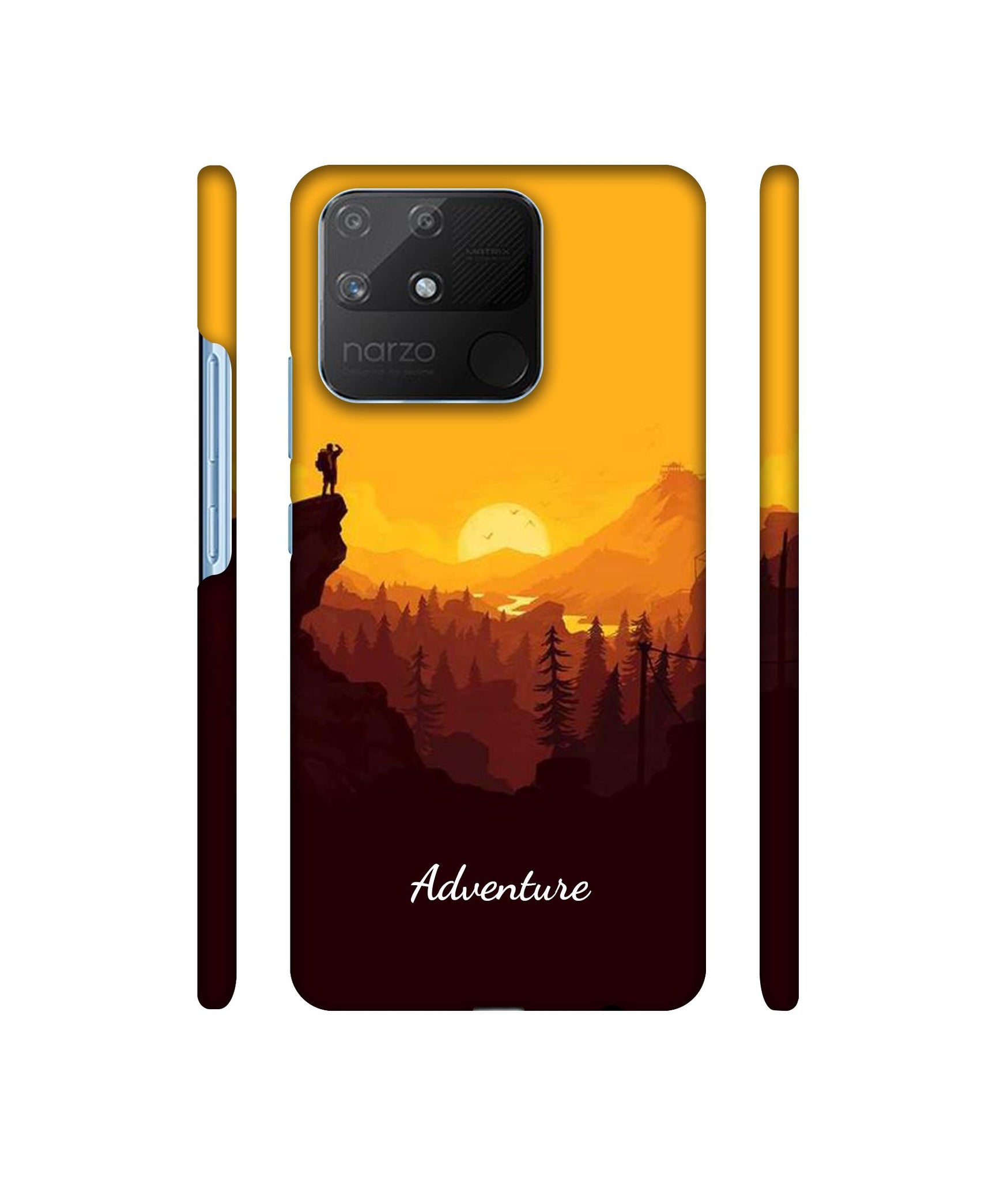 Adventure With Vactor Designer Hard Back Cover for Realme Narzo 50A