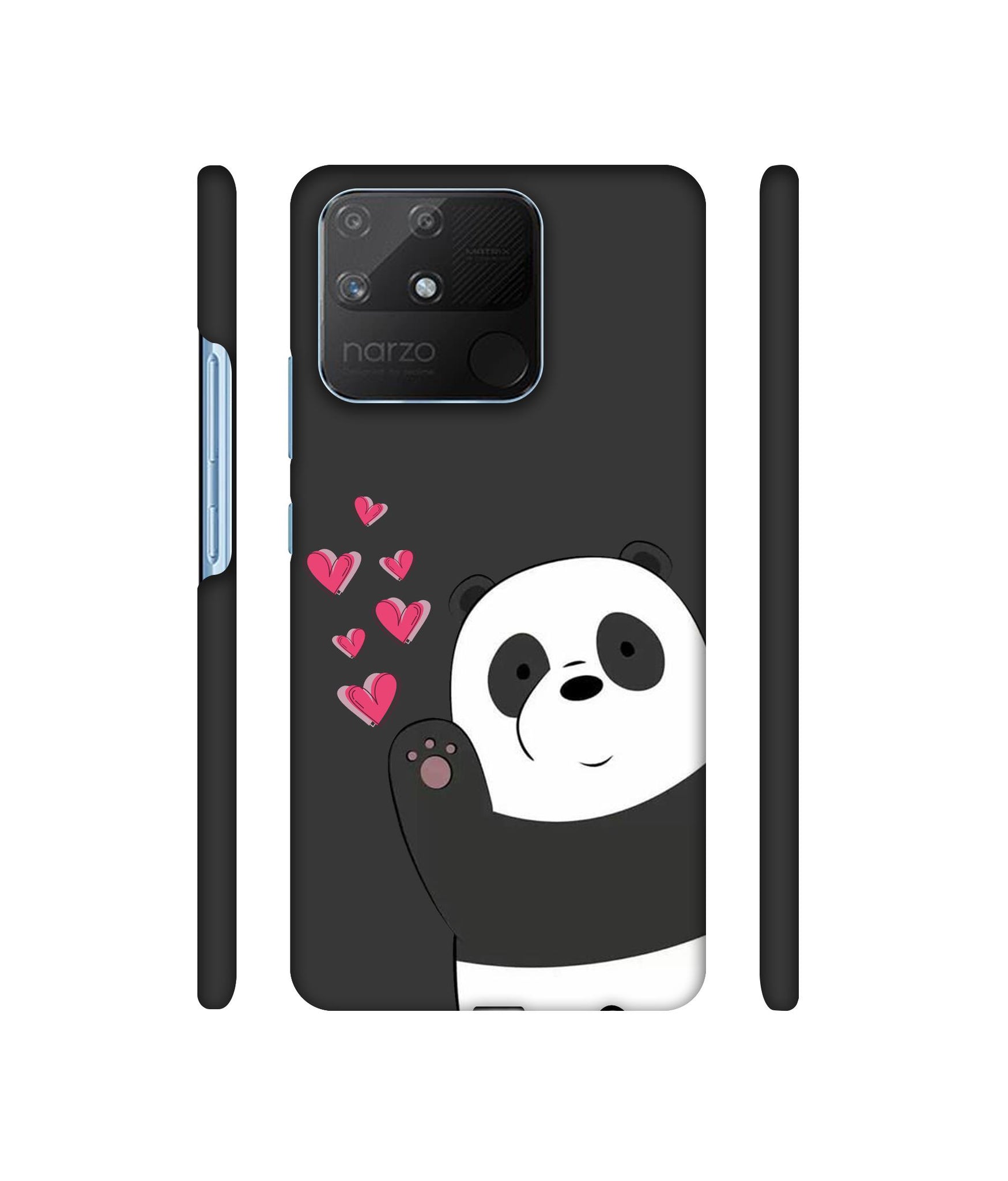 Love Panda Designer Hard Back Cover for Realme Narzo 50A