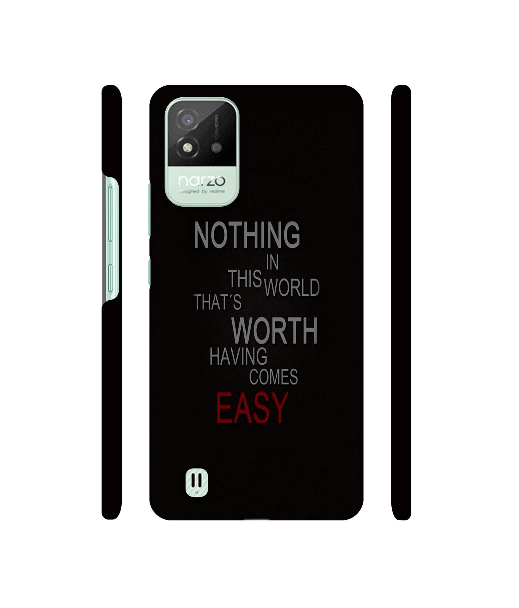 Life Quotes Designer Hard Back Cover for Realme Narzo 50i