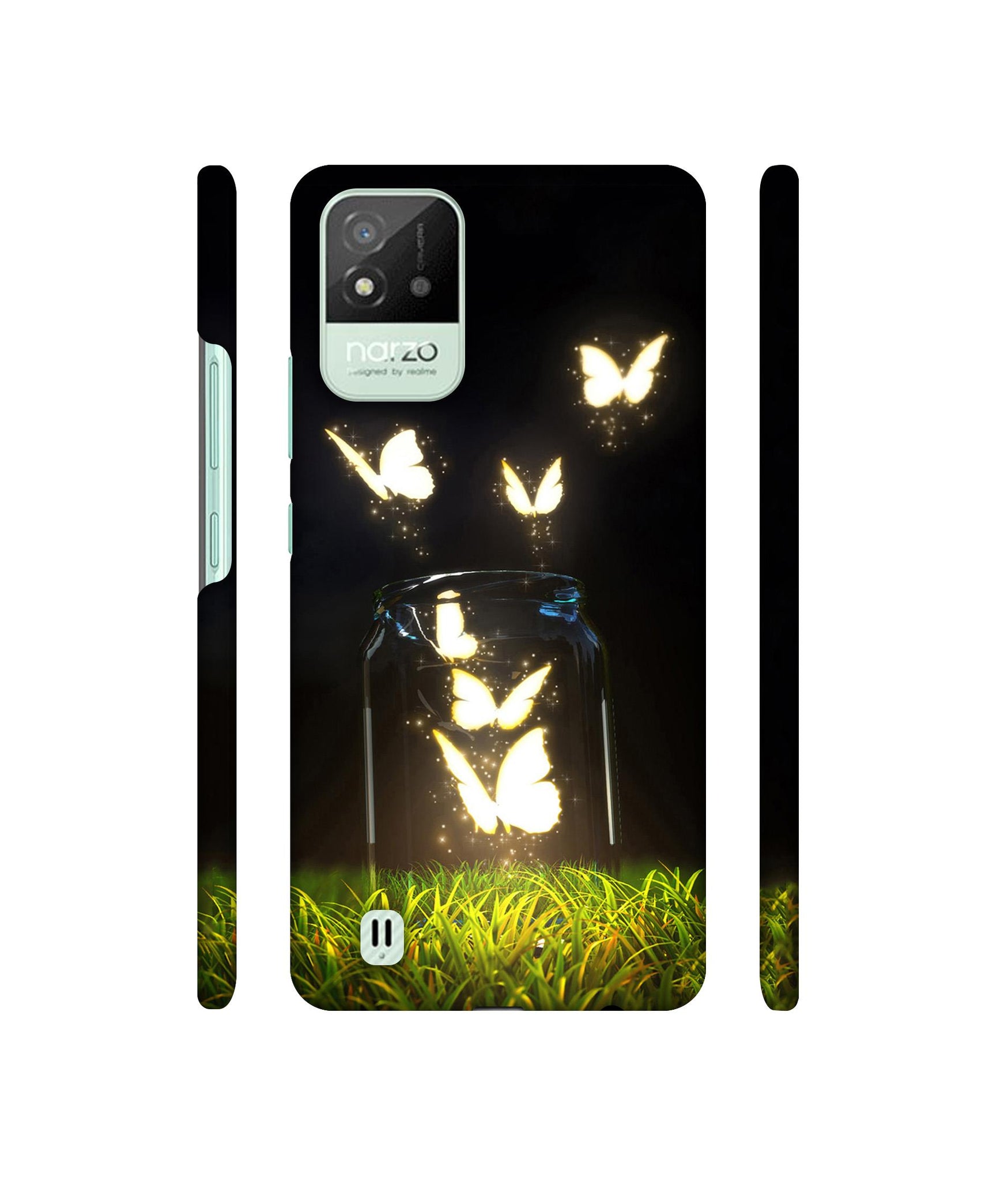 Butterfly Designer Hard Back Cover for Realme Narzo 50i