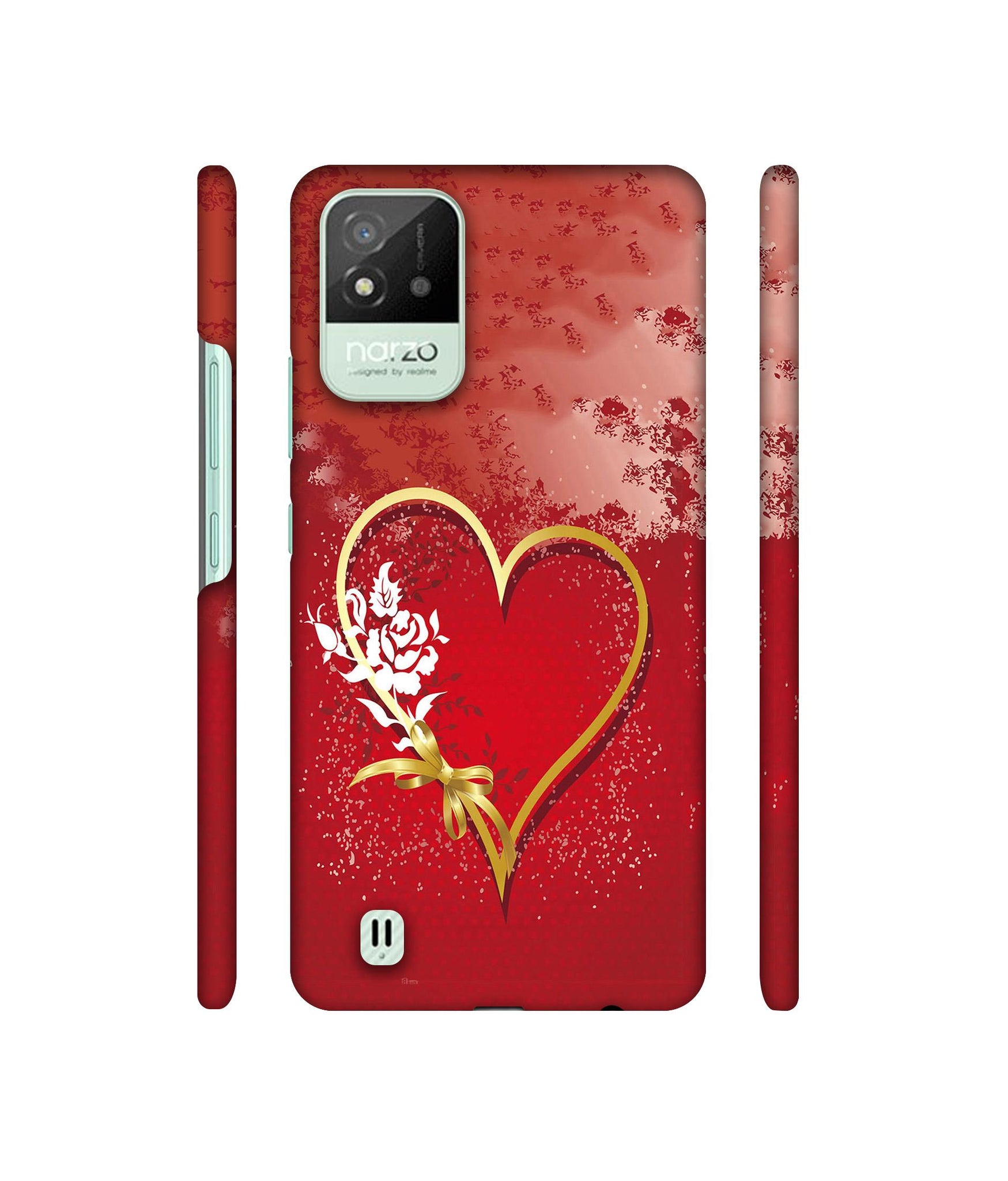 Love Rose Designer Hard Back Cover for Realme Narzo 50i