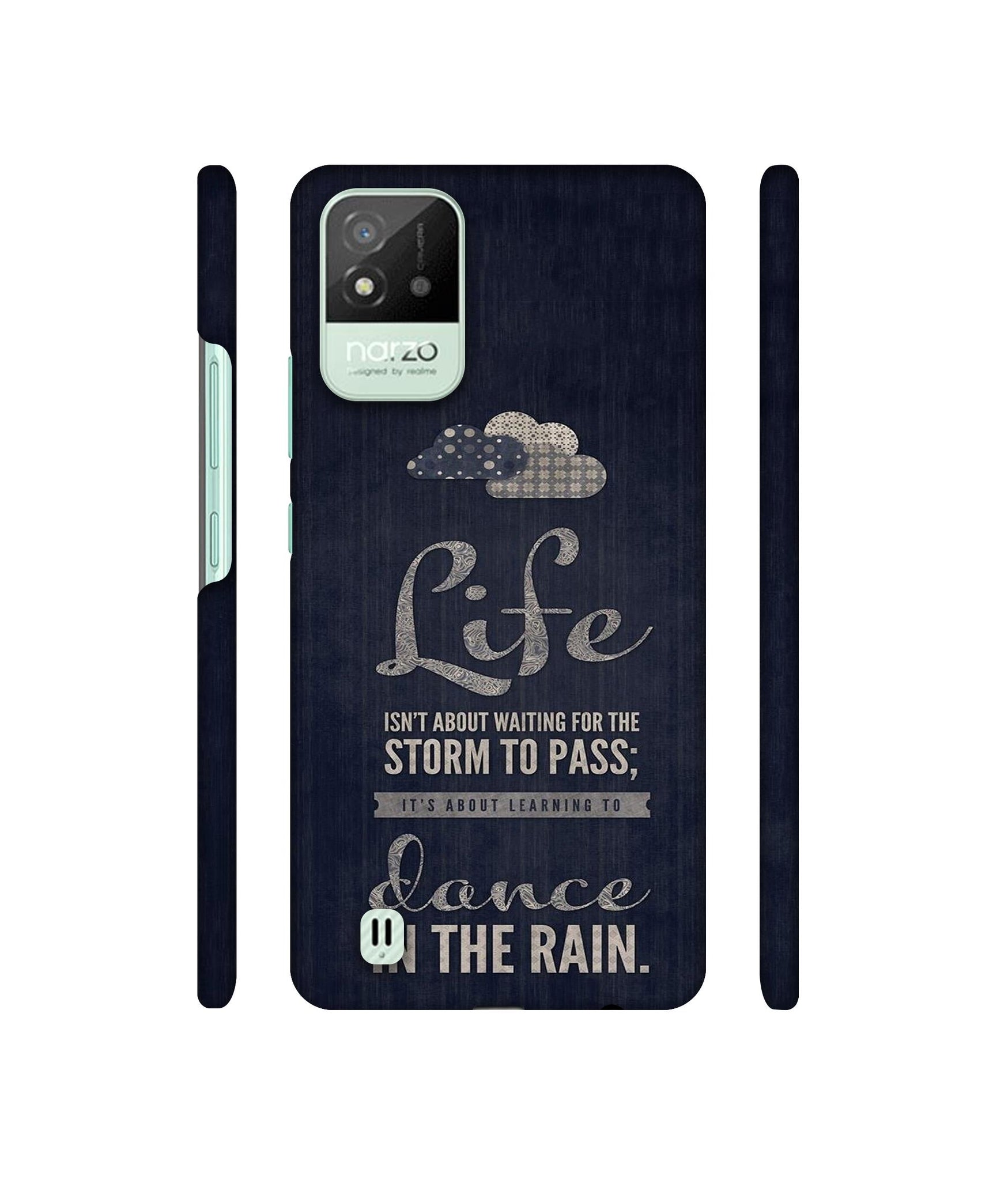 Life in The Rain Designer Hard Back Cover for Realme Narzo 50i