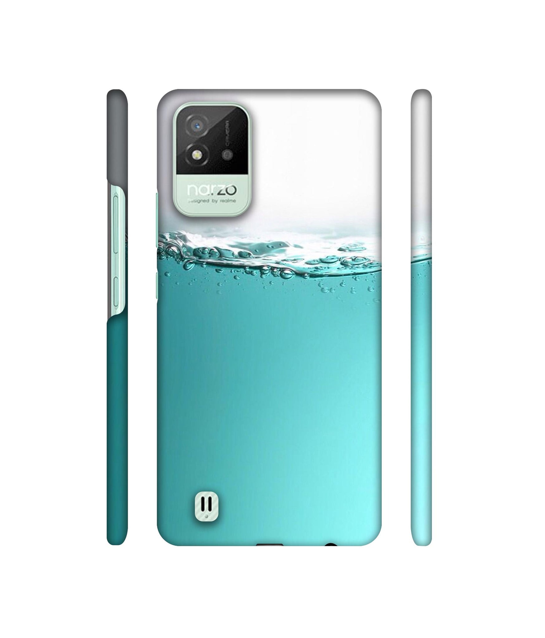 Half Fill Designer Hard Back Cover for Realme Narzo 50i