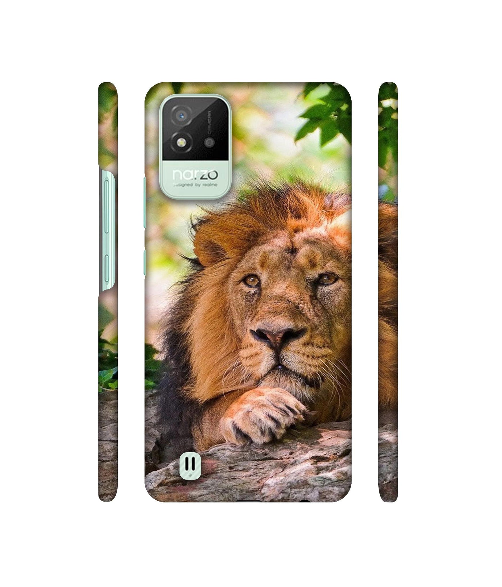 Tiger Pattern Print Designer Hard Back Cover for Realme Narzo 50i