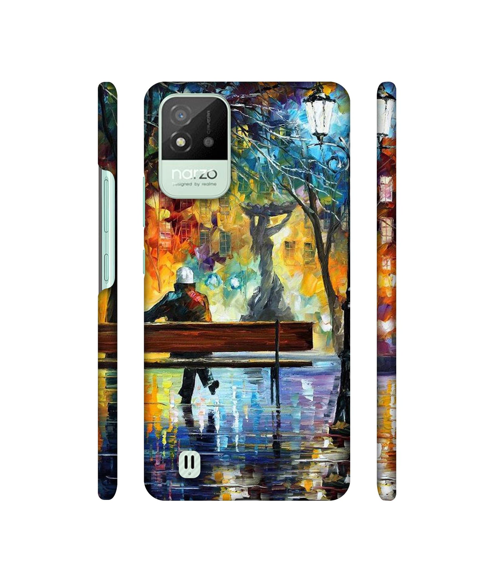 Man Resting Designer Hard Back Cover for Realme Narzo 50i