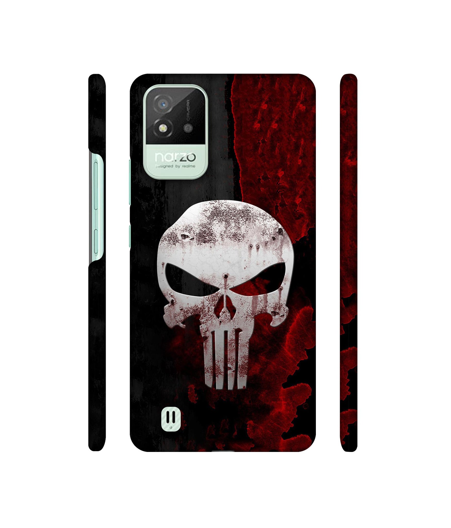 Punisher Skull Designer Hard Back Cover for Realme Narzo 50i